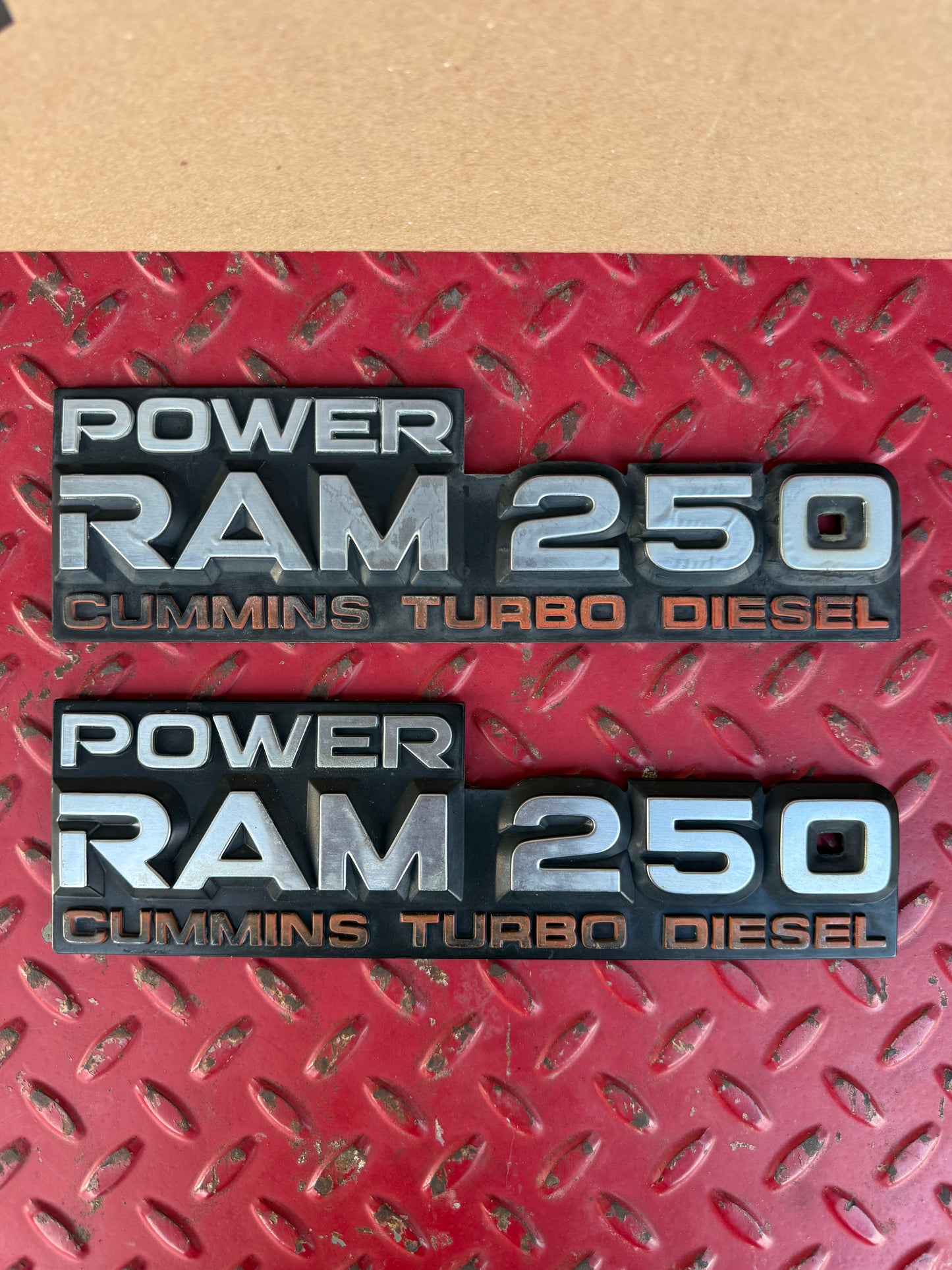 Emblem Power Ram 250 Emblems 4wd 91-93 Dodge Ram 1st Gen Cummins