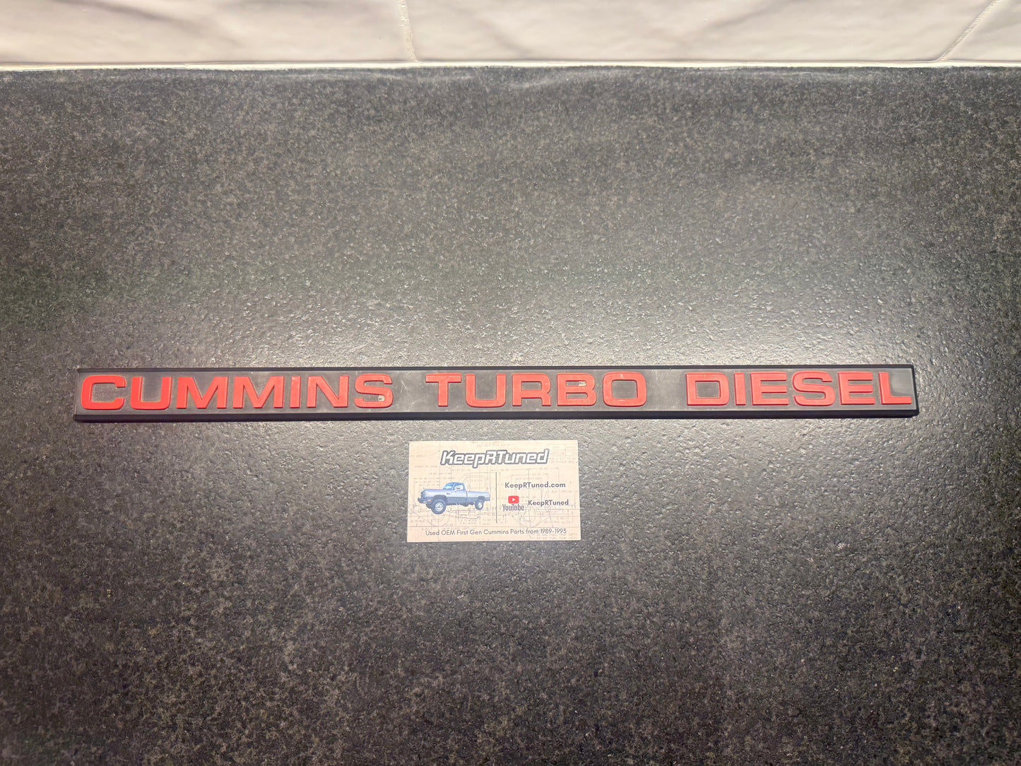 Rare Tailgate Emblem 1989-1990 Dodge Ram Cummins Turbo Diesel 1st Gen Cummins