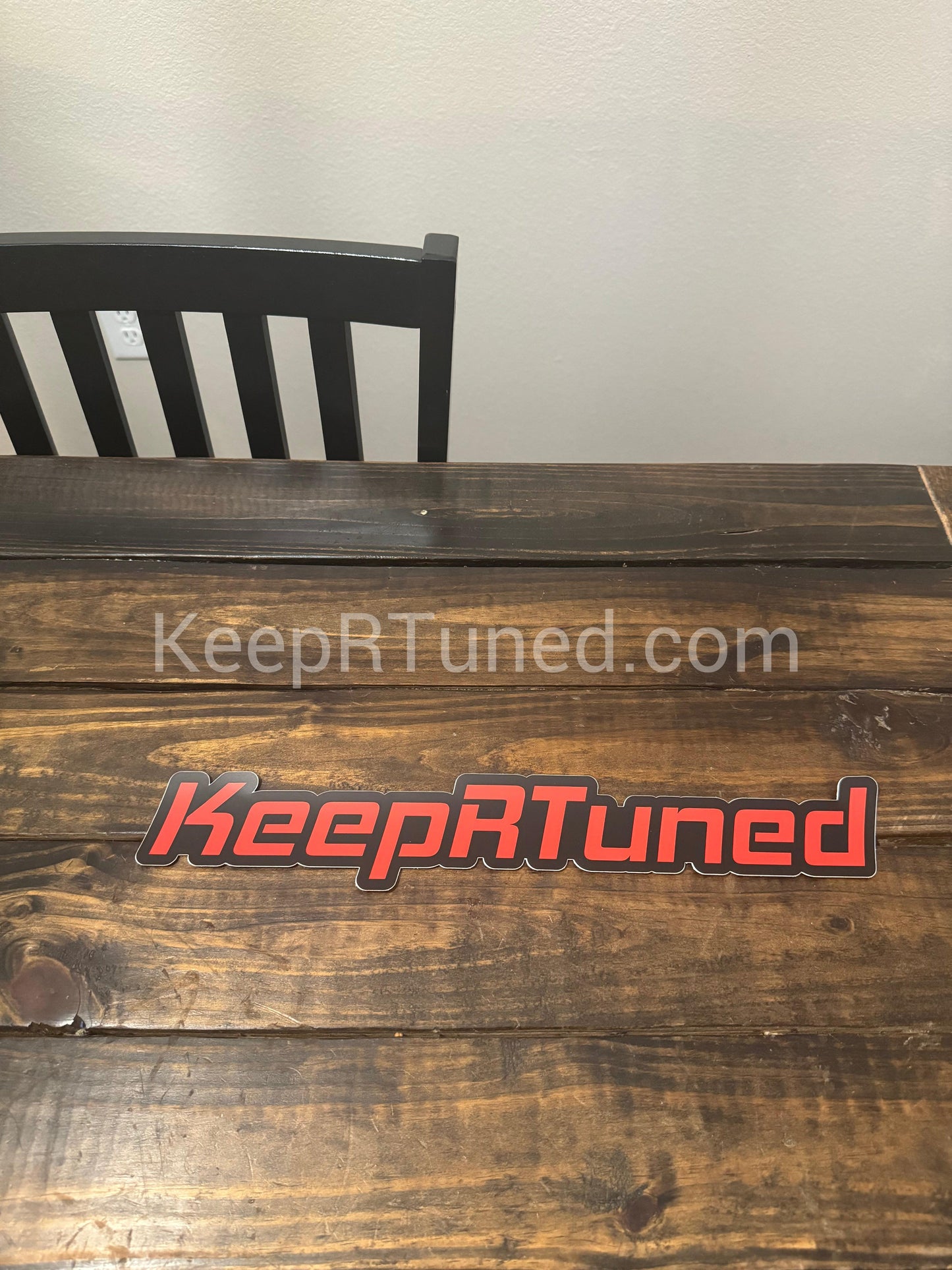 Vinyl KeepRTuned Decal 14” by 2” Red
