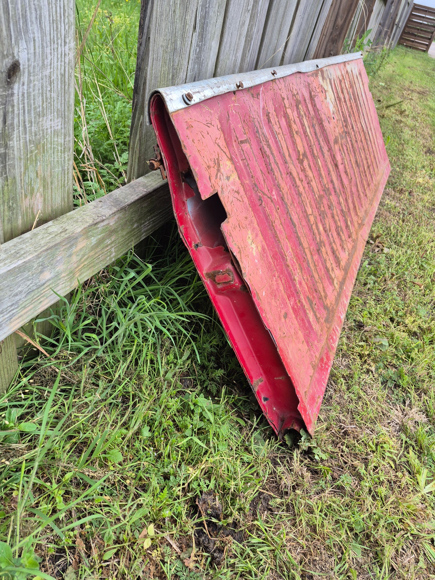 Tailgate Panel Stamped Dodge Ram Red Wall hanger or bench quality - 2 (Local Pick UP Only)
