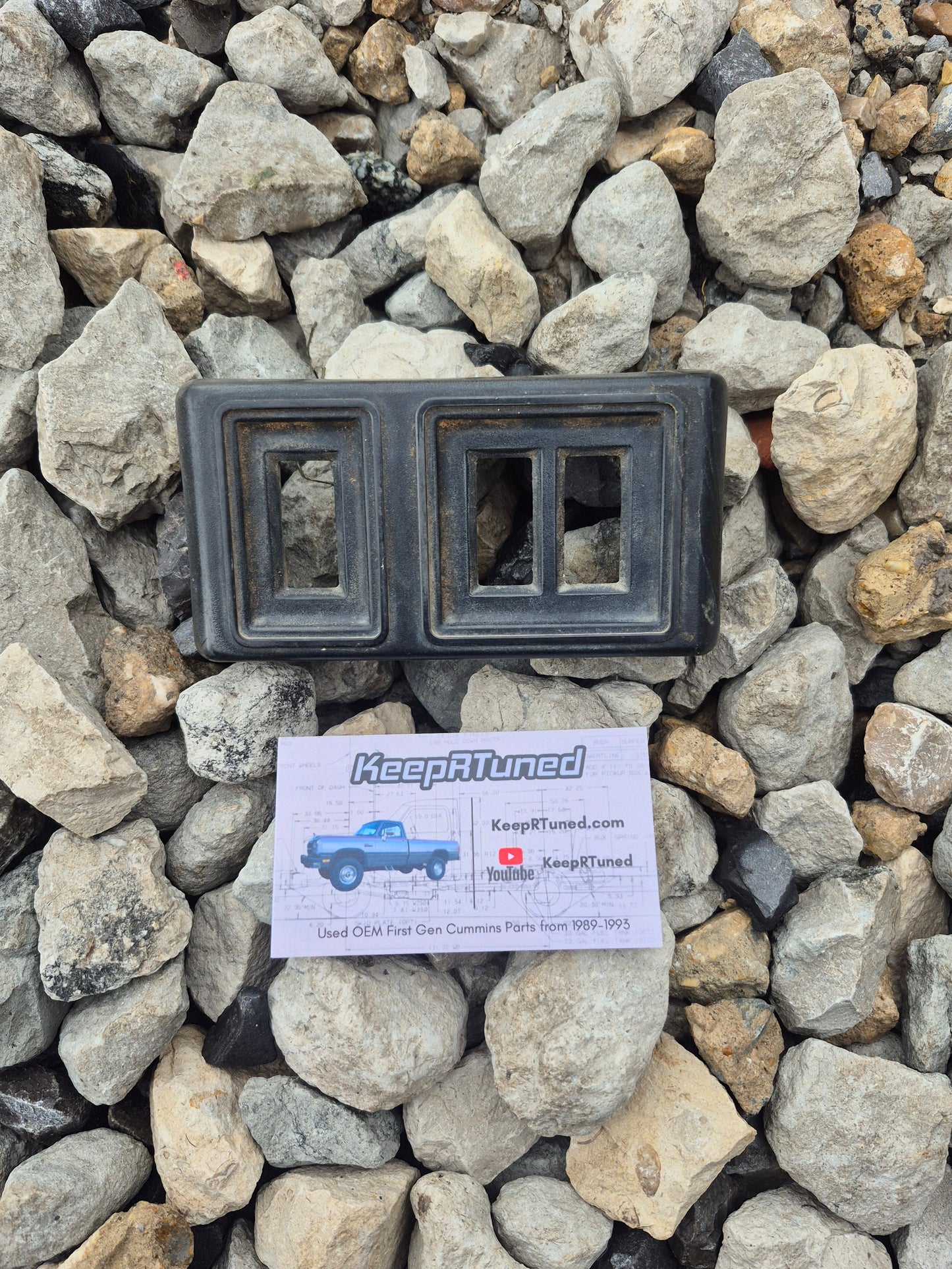 Power Door Lock Switch Bezel (Only) Driver Side - Black