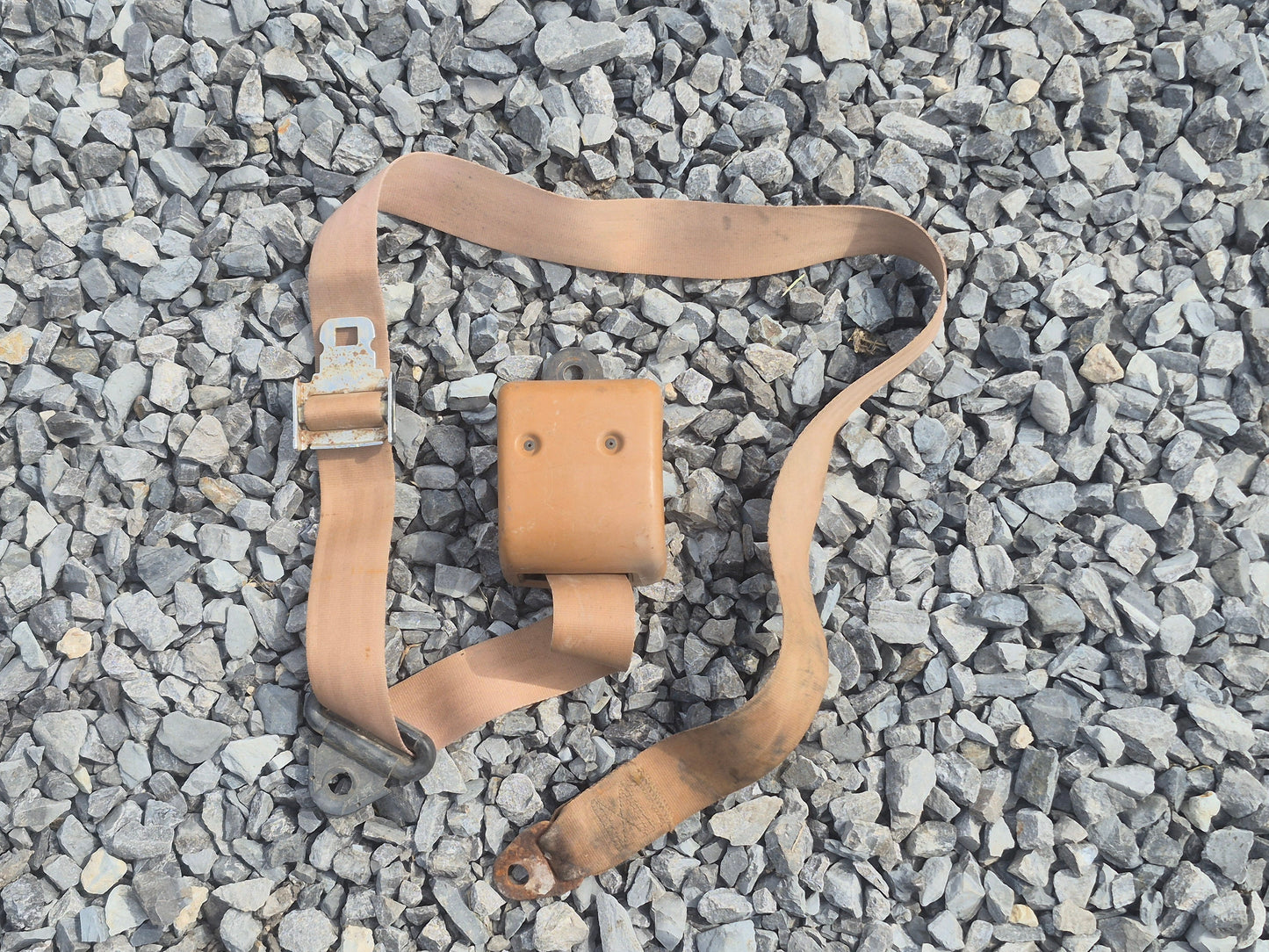 In Pillar Retractable Lap Seat Belt (Spice Tan) 89-93 DODGE RAM 1ST GEN CUMMINS