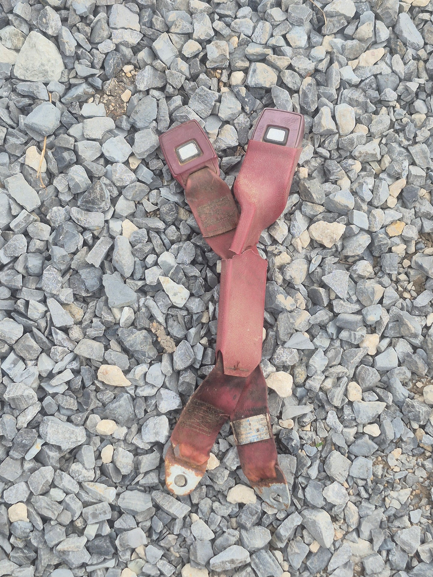 SEATBELT DOUBLE RECEIVER Red 1989-1993 DODGE RAM 1ST GEN CUMMINS
