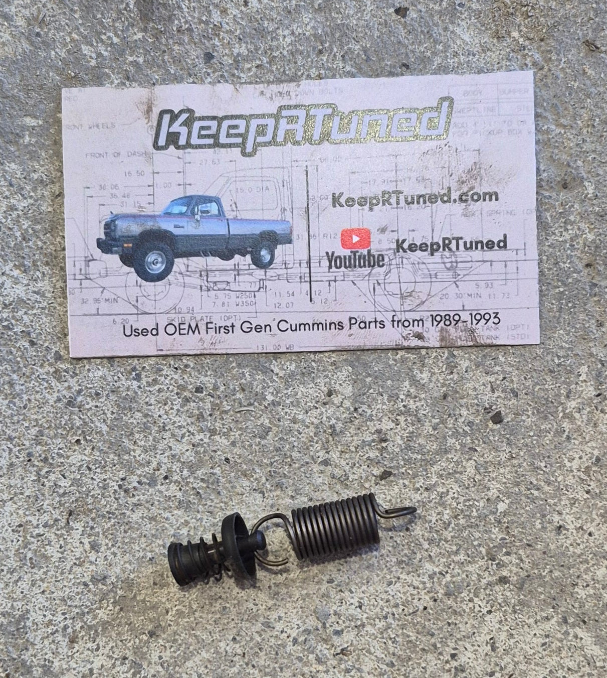 Fuel Injection Pump Fulcrum Spring Assembly Cummins VE