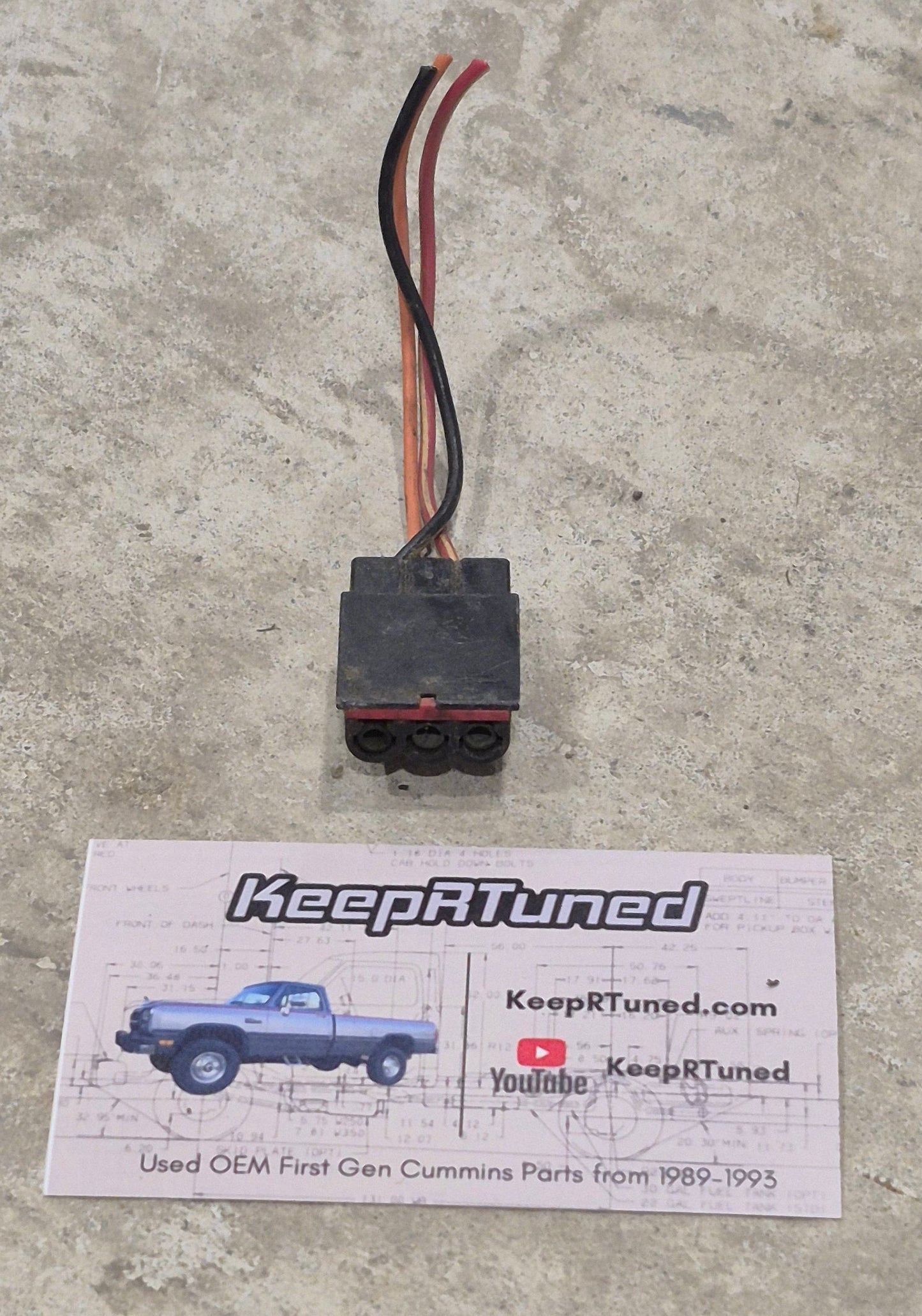 Tach Plug First Gen Cummins