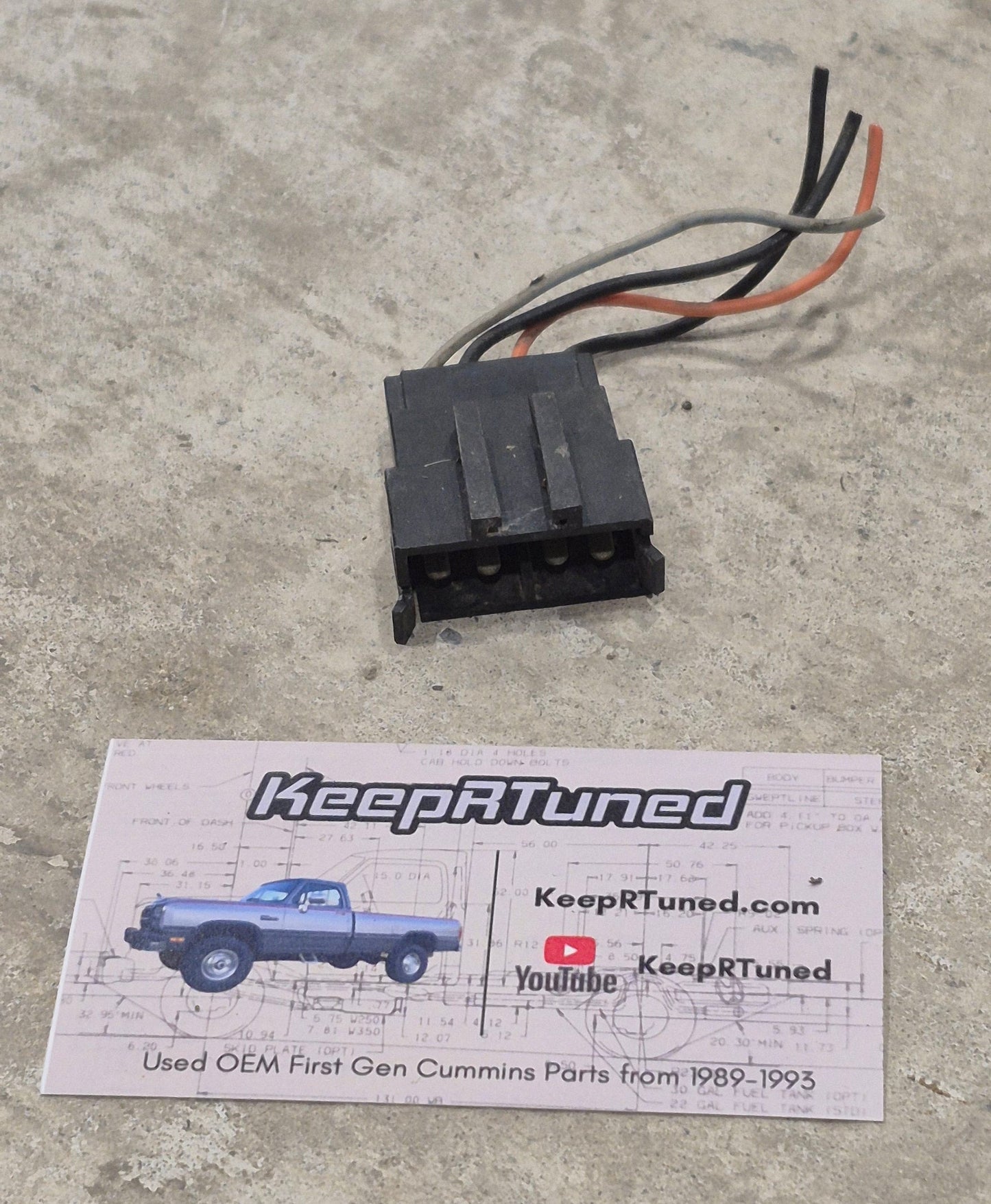 Tach Plug First Gen Cummins