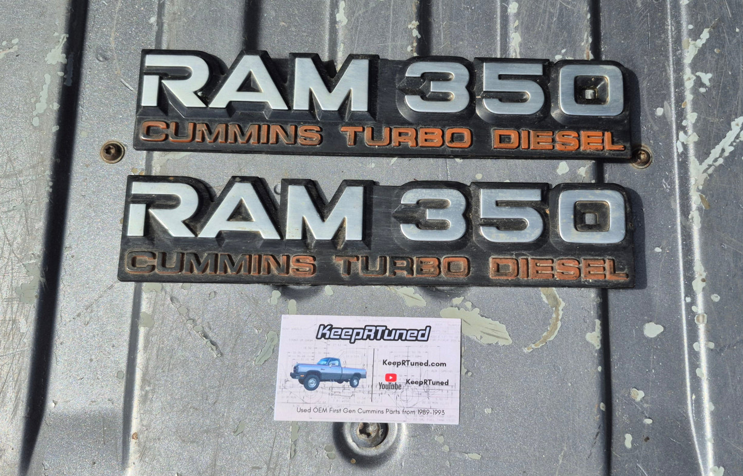 Emblems Ram 350 D350 Emblem Pair (Stock Picture)