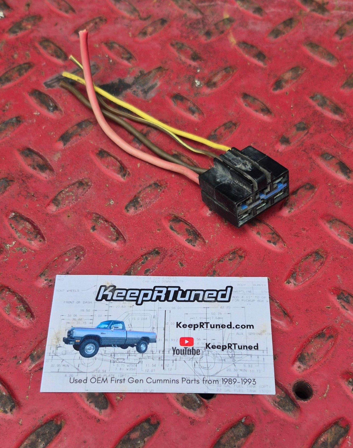 Starter Relay Plug 89 - 91.5 Dodge Ram Cummins