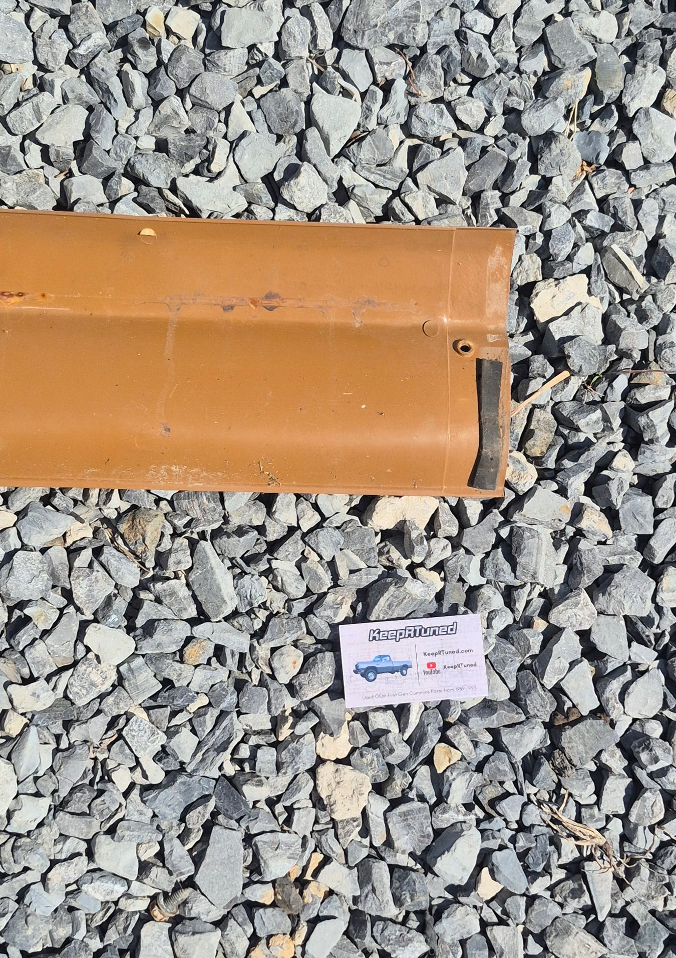 Trim Below Rear Window Tan 89-93 Dodge Ram 1st Gen (Read)