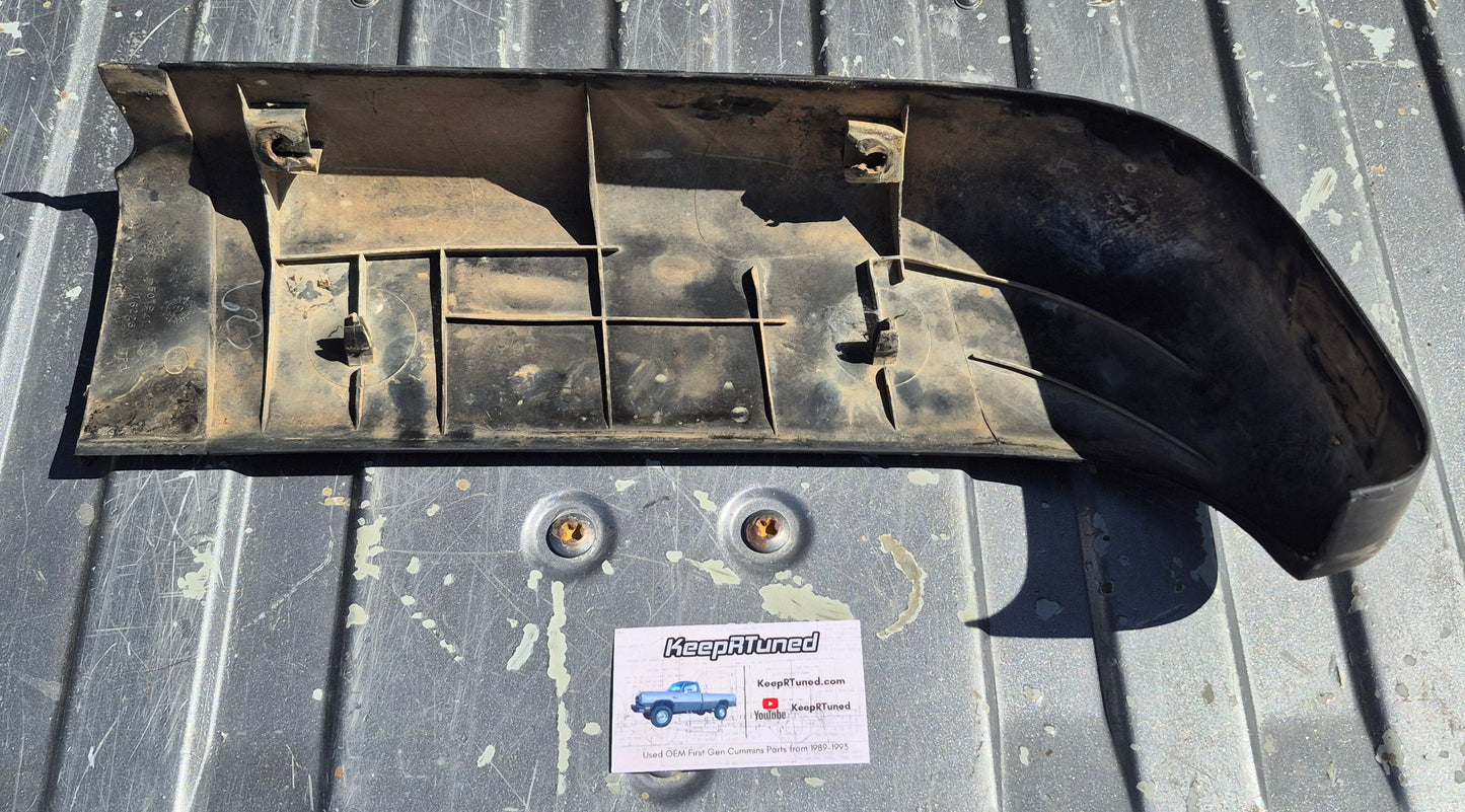 Bumper Pad Trim End Driver Side LE 91-93 Dodge Ram 1st Gen Cummins