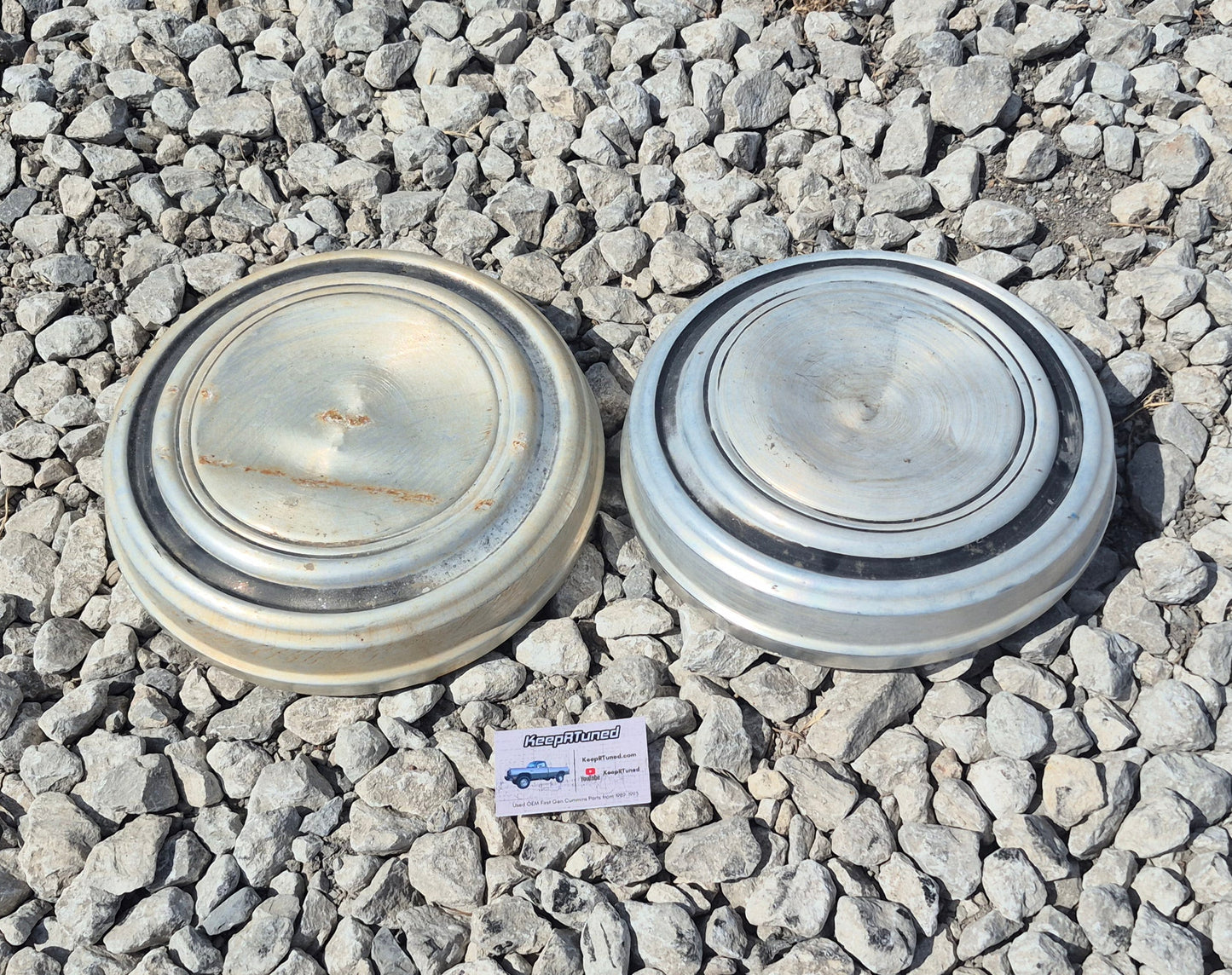 Dog Dish Hub caps 1980-1994 Ram 2WD 3/4 1 Ton D250 D350 (Set of 2)