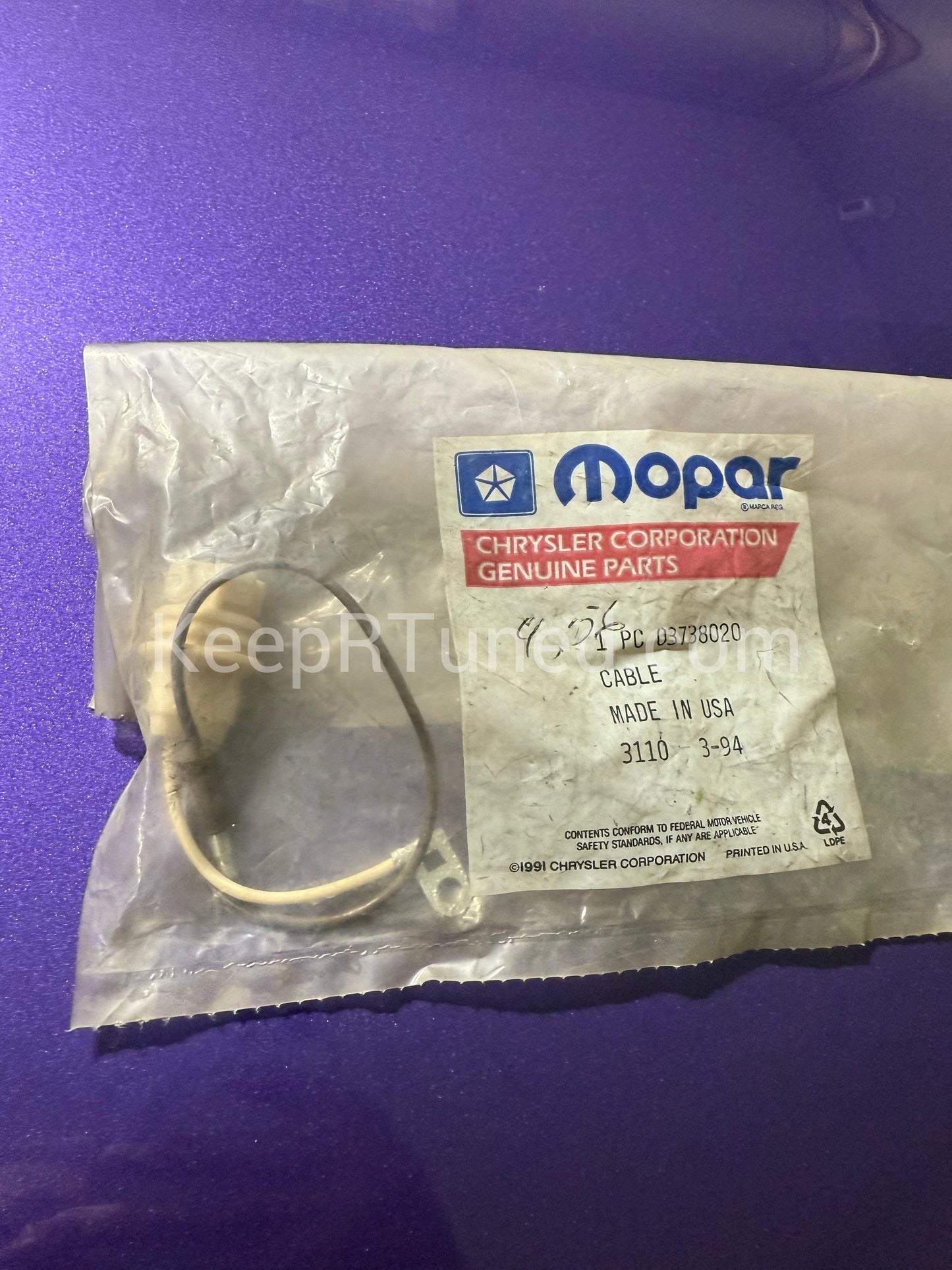 NOS Cab Light Plug Wiring