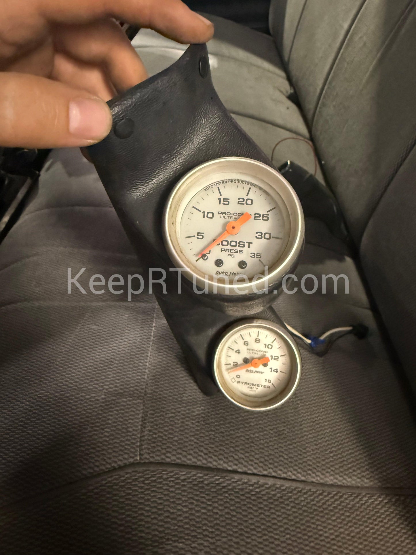 Auto Meter Pro Comp Ultra Lite Boost and Egt Gauges With Wiring (not pictured) and Pillar Pod