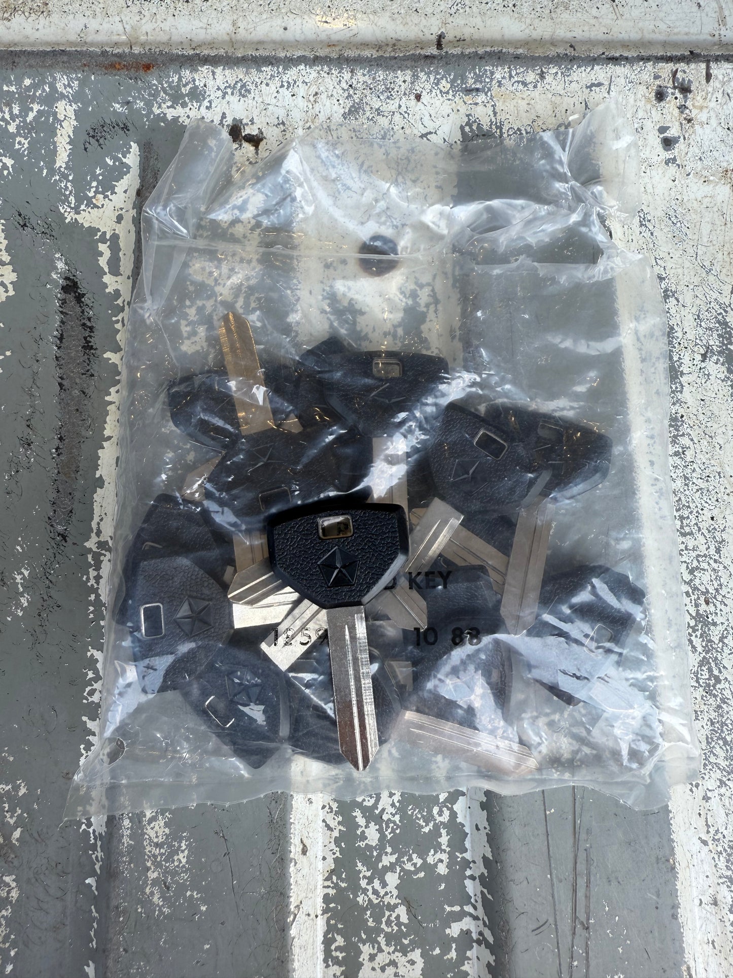 Key Blank NOS All Black 89-93 Dodge Ram 1st Gen