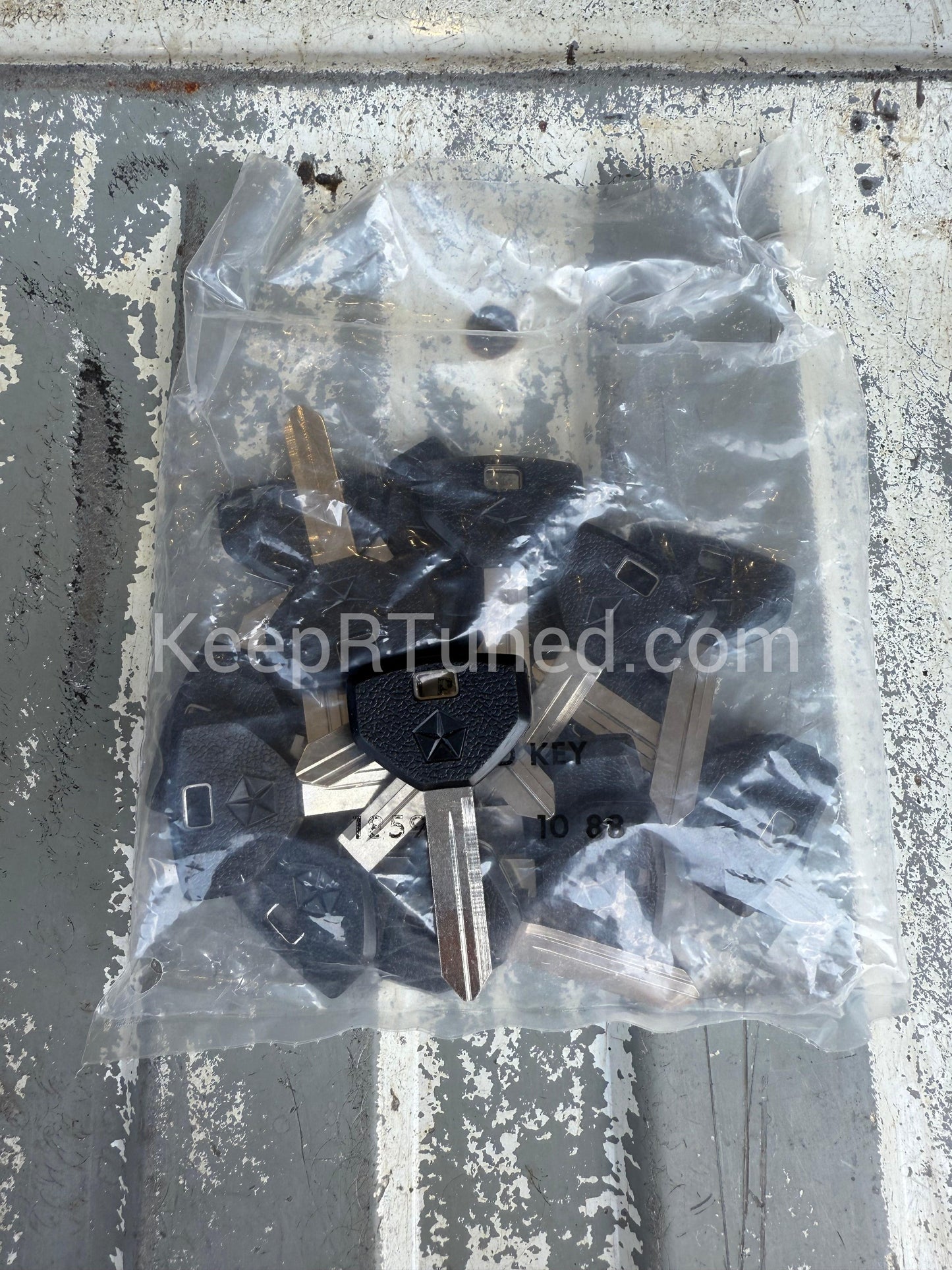 Key Blank NOS All Black 89-93 Dodge Ram 1st Gen