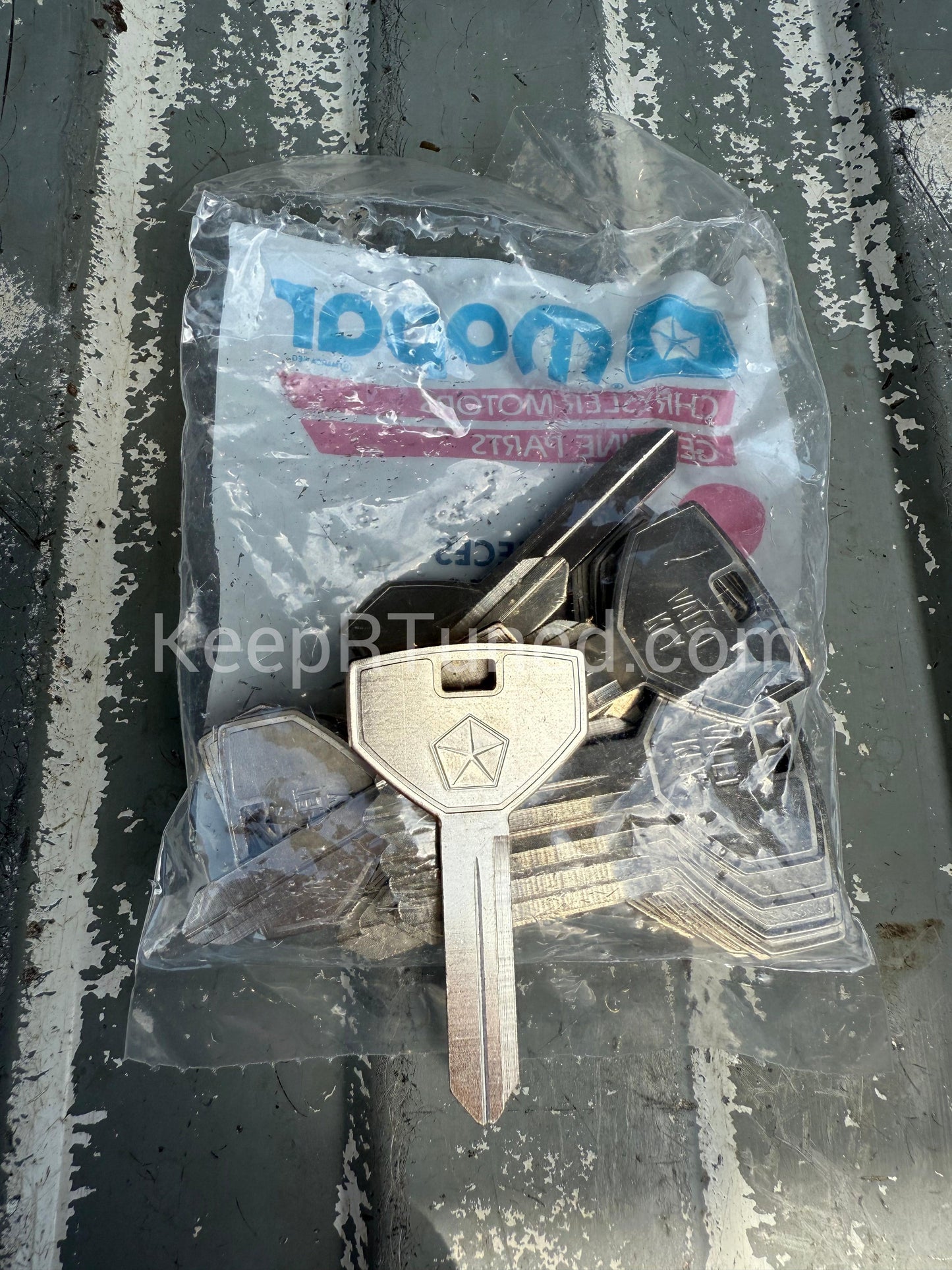 Key Blank NOS Chrome Valet 81-93 Dodge Ram 1st Gen