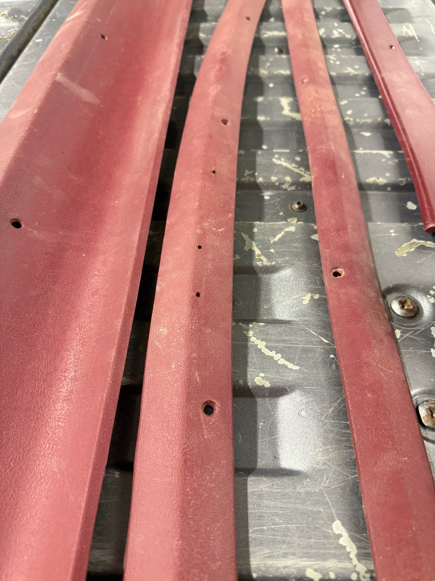 Red Headliner Trim Bundle 81-93 Dodge Ram 1st Gen Cummins