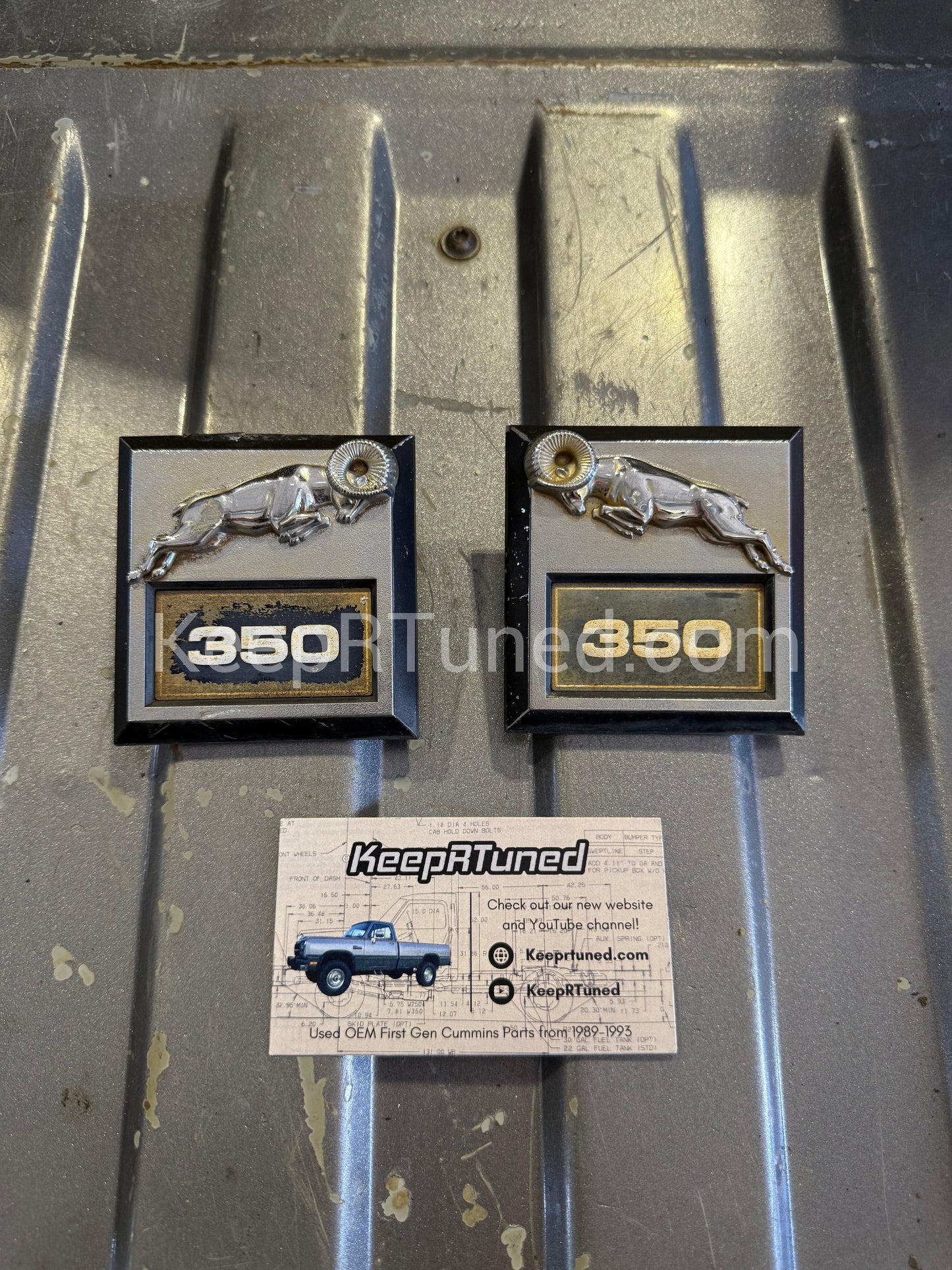 Power Ram 350 Emblem Set 89-90