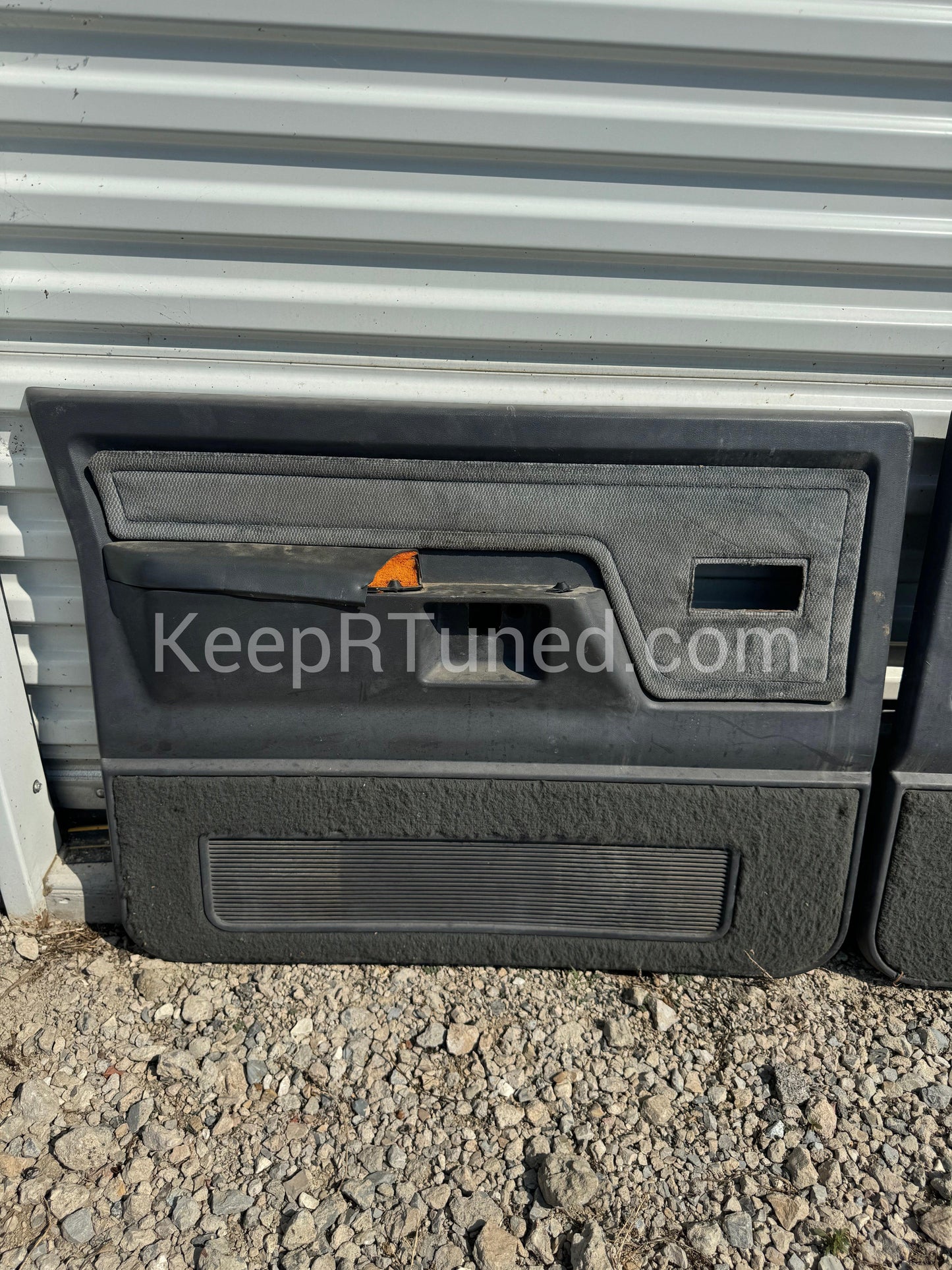 Door Panel Drivers Side (Grey Electric Windows) Stock Picture 81-93 Dodge Ram 1st Gen Cummins