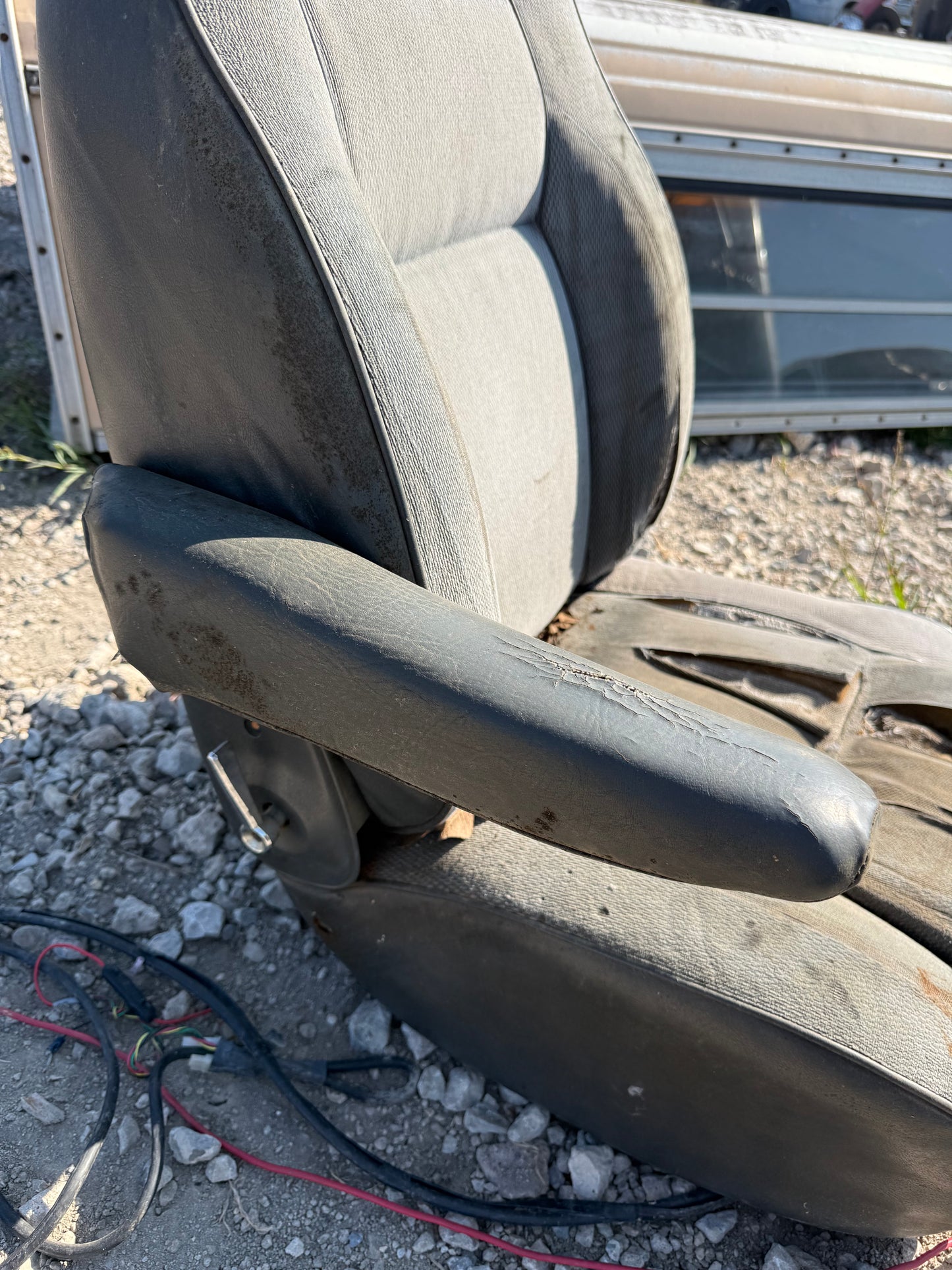 Bucket Seat Arm Rest Driver Side Grey 92-93 Dodge Ram 1st Gen Cummins