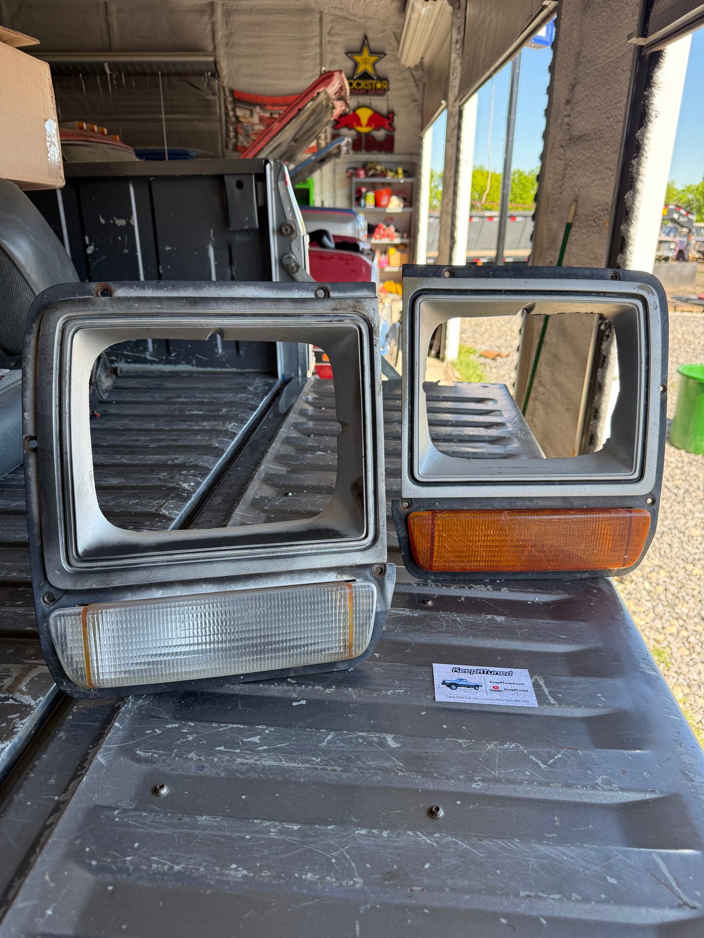 Headlight Housing Bucket Set 1st Gen Cummins 89-90