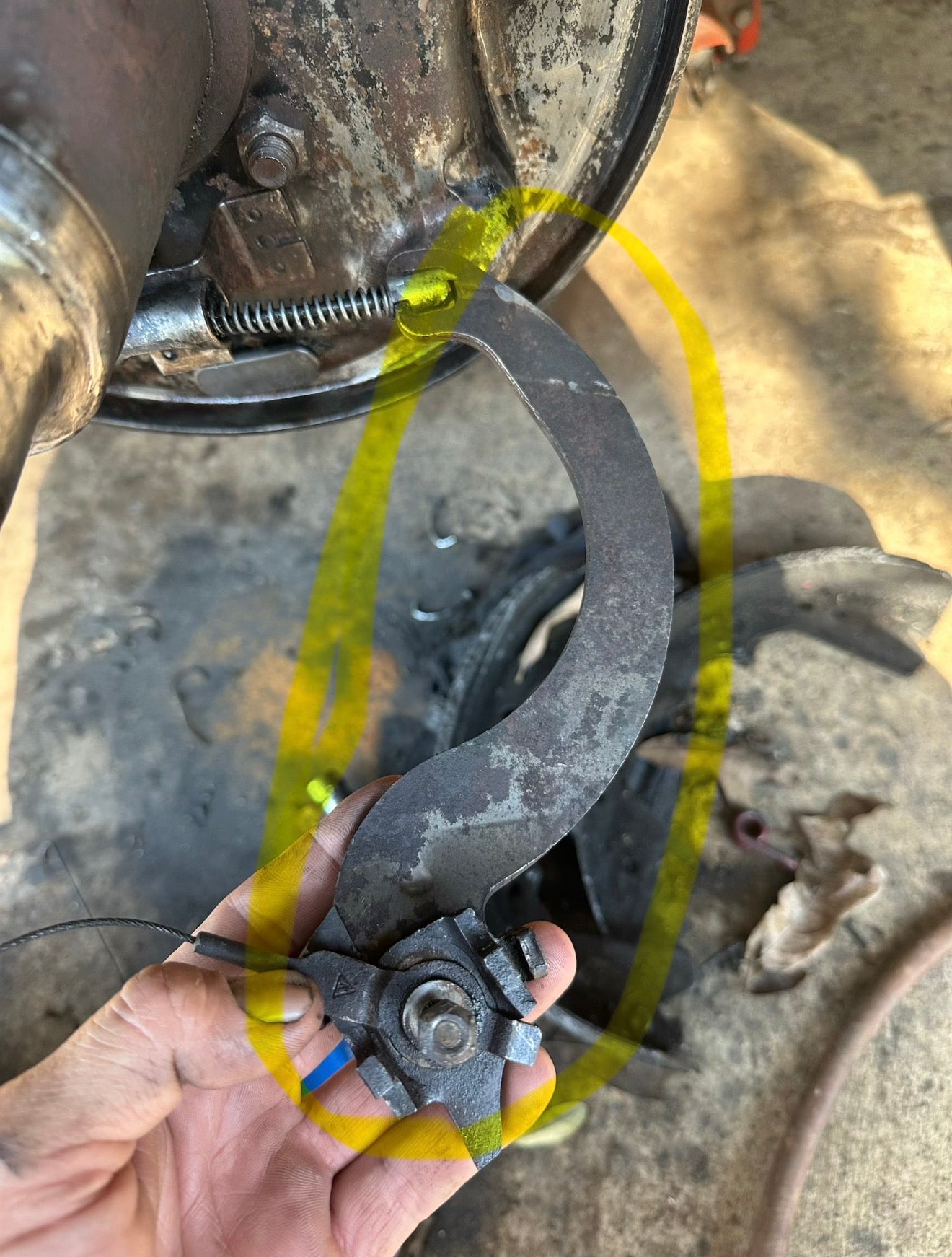 Parking Brake Arm Passenger Side