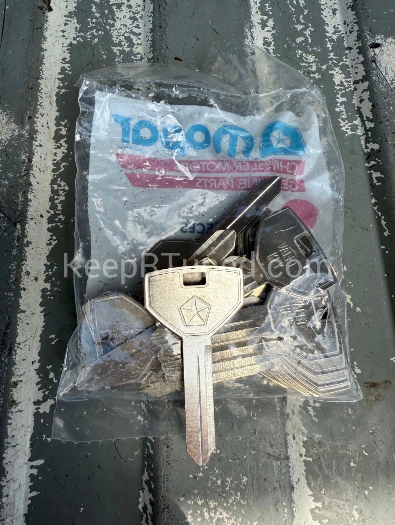 Key Blank NOS Chrome Valet Key 1991-1993 For Dodge Ram 1st Gen Cummins
