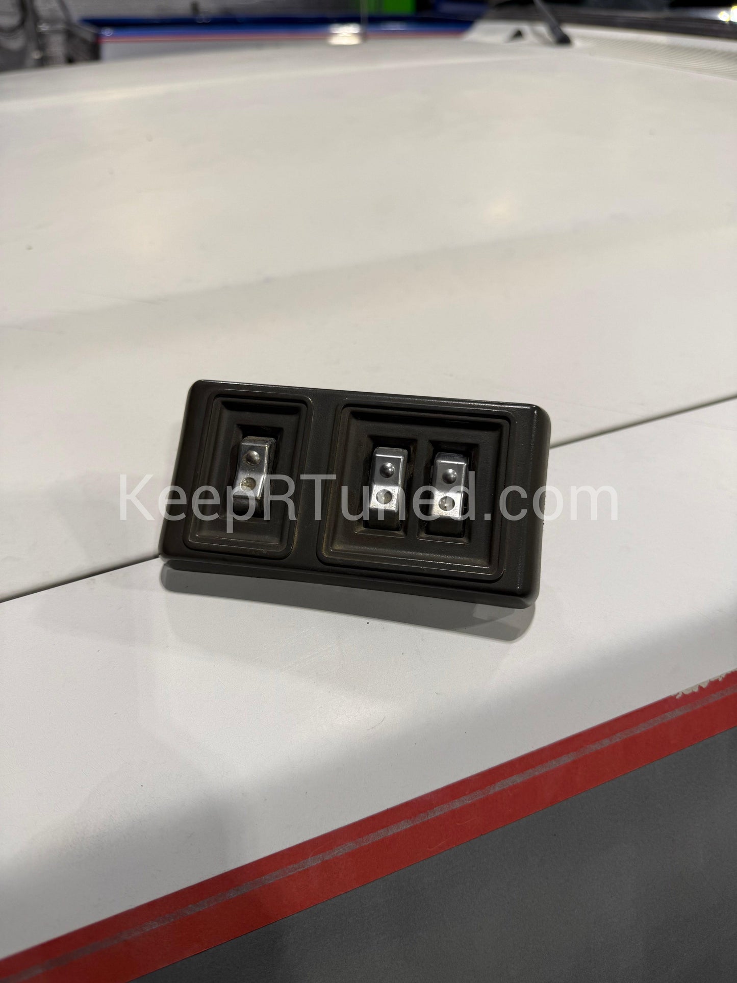 Power Door Lock Switch Bezel Drivers Side Grey