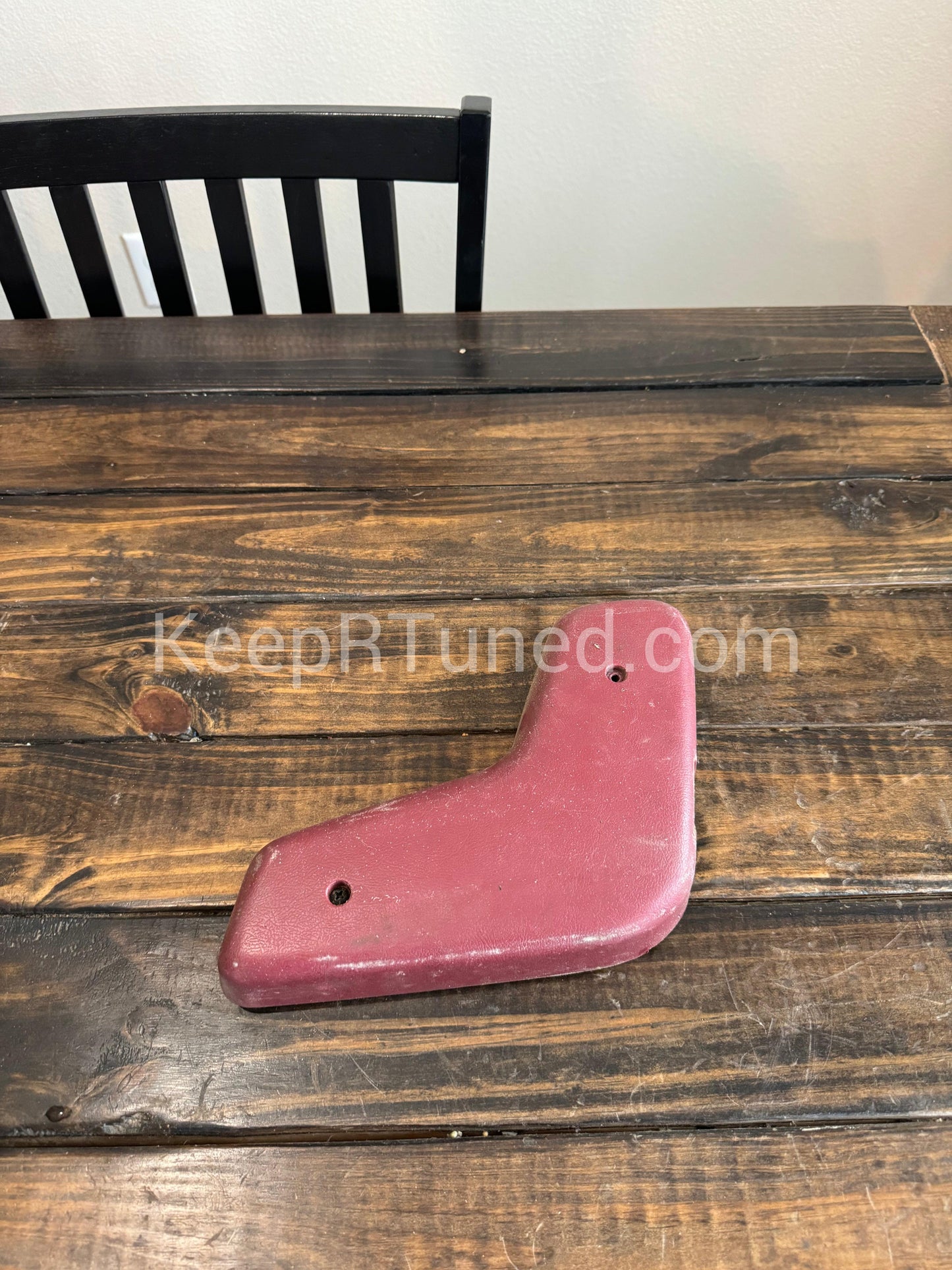 Single Cab Bench Seat Hinge Cover (drivers side) Red 89-93 Dodge Ram 1st Gen