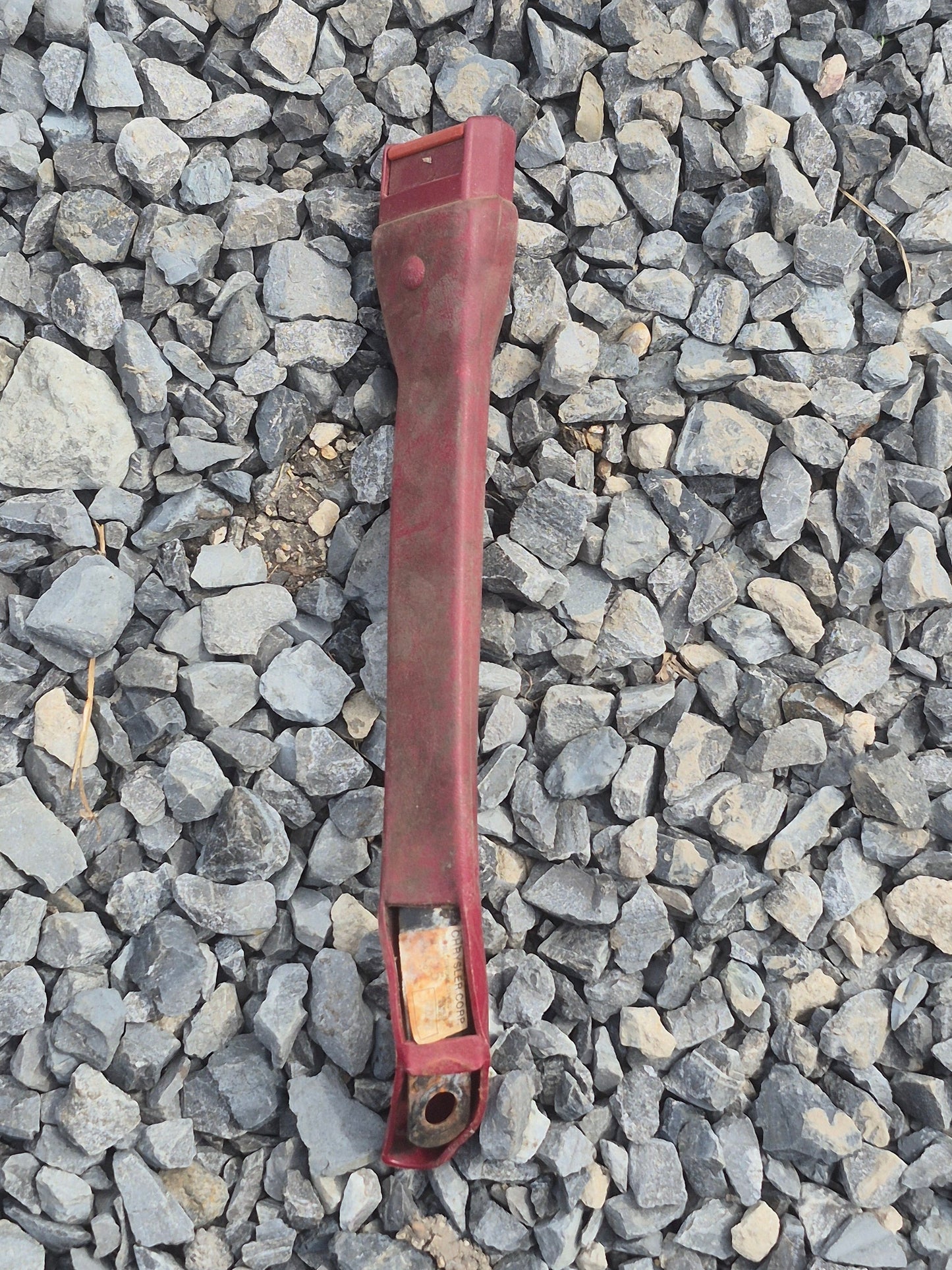 Jump Seat Seatbelt Receiver (Red) - Driver Side 89-93 DODGE RAM 1ST GEN CUMMINS