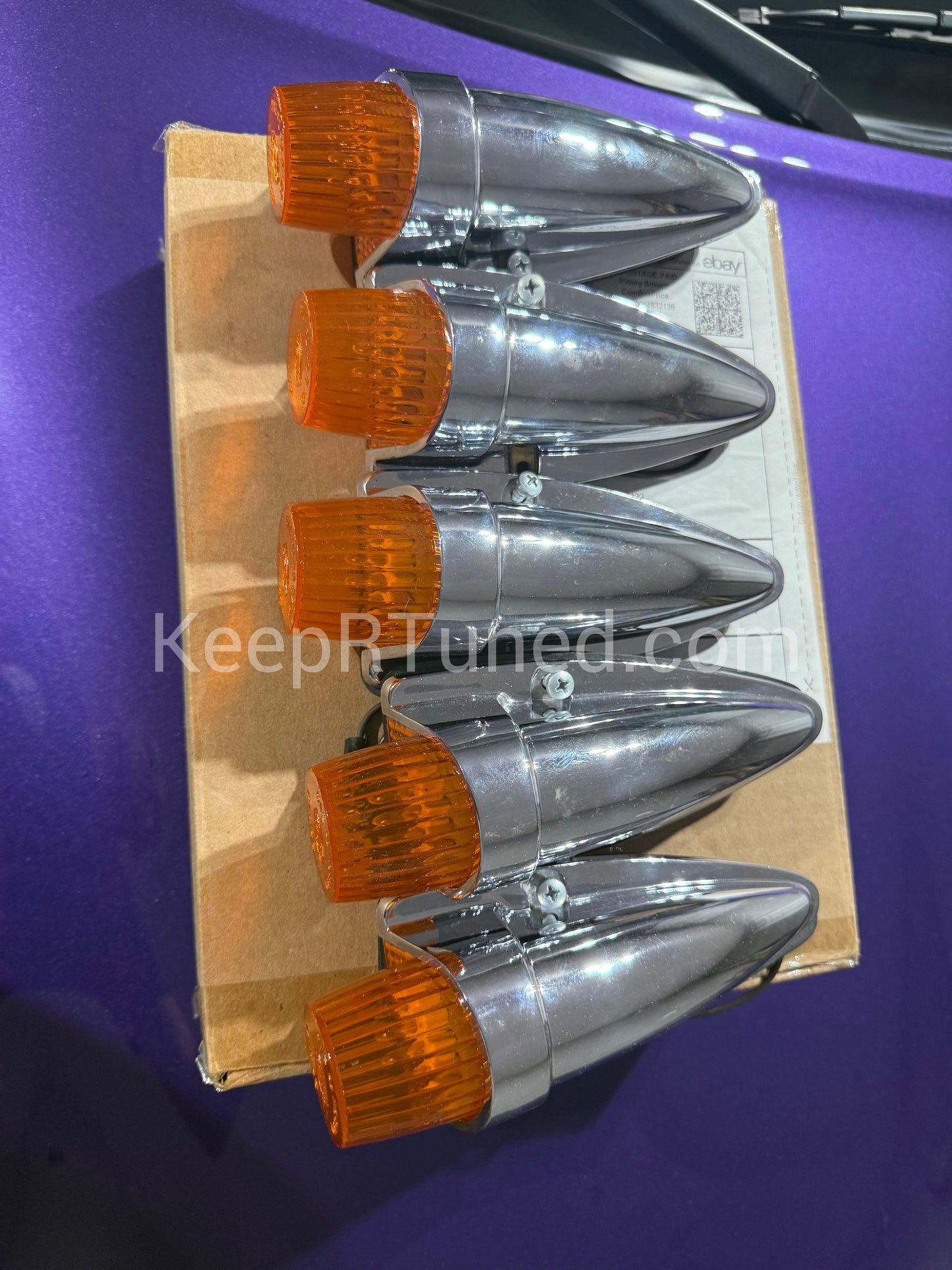 NOS Cab Light Set Hella Light Chrome Rare!!