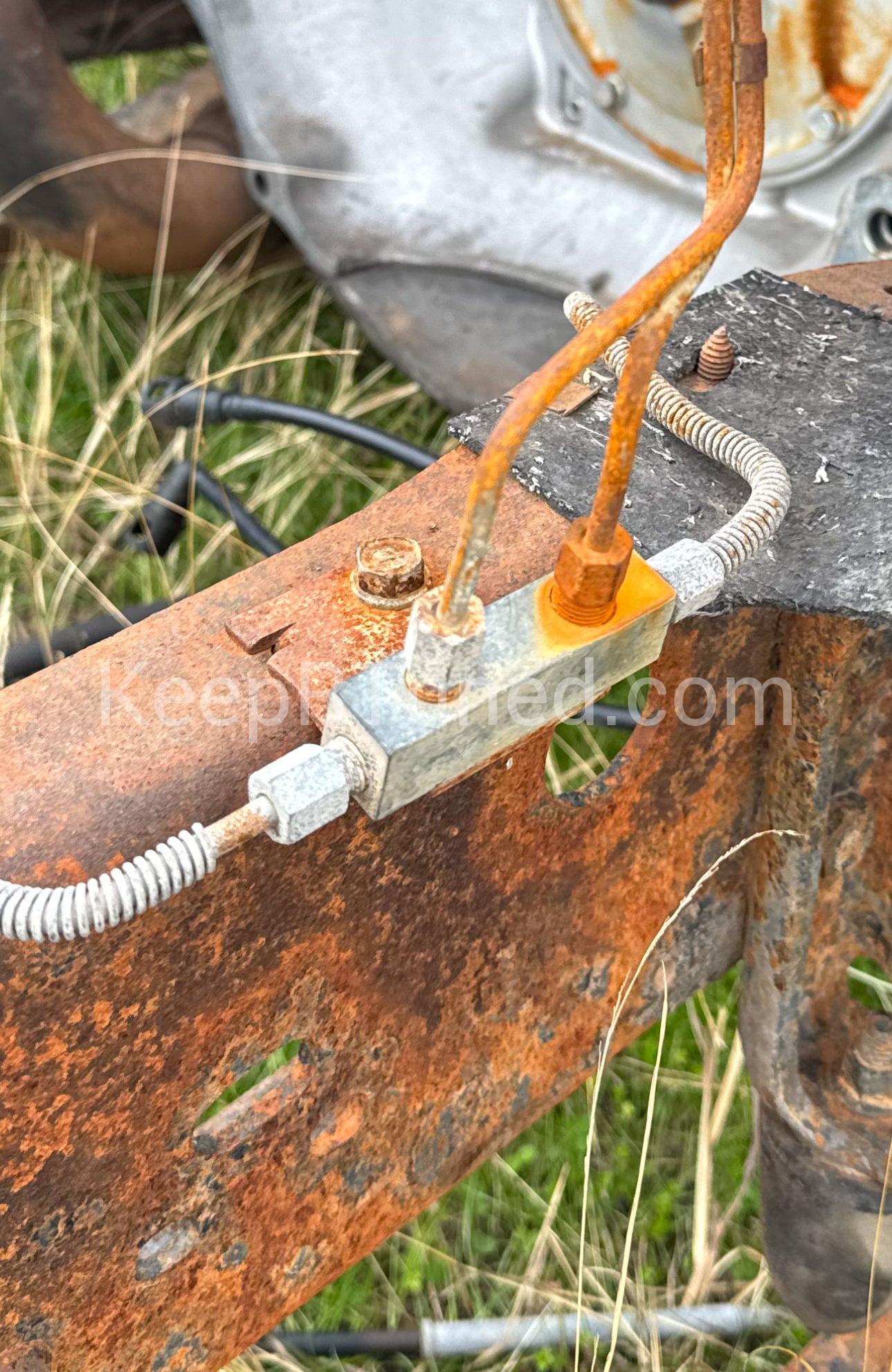 Brake Line Block W250 89-93 Dodge Ram 1st Gen Cummins