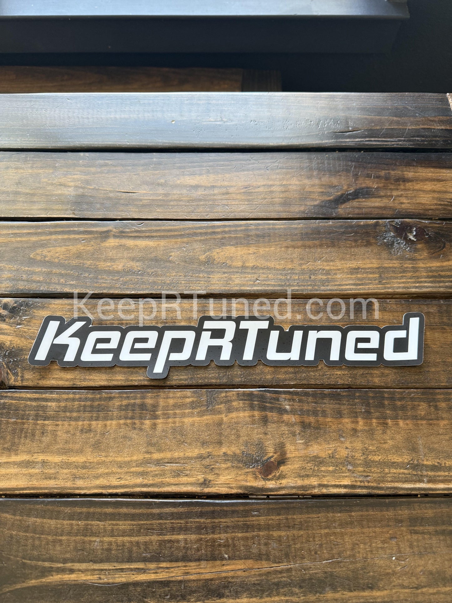 Vinyl KeepRTuned Decal 14” x 2” White