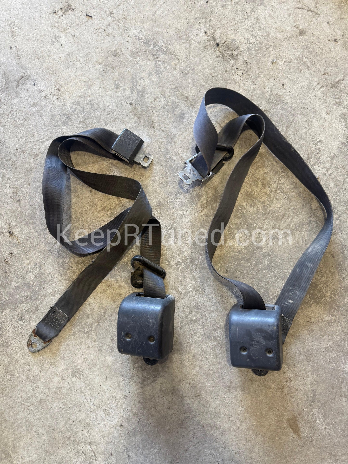 Seatbelt Seat Belt Grey Front Two