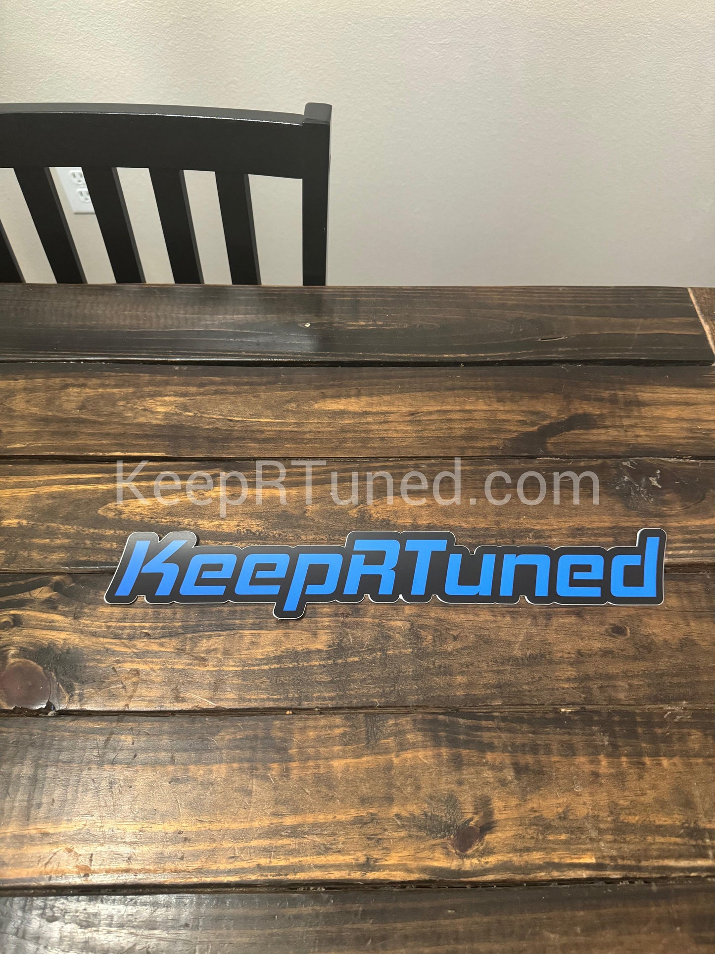 Vinyl KeepRTuned Decal 14” by 2” Blue