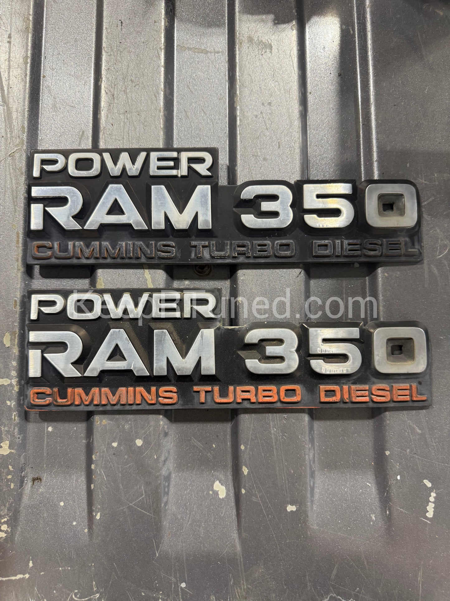 Emblems Power Ram 350 W350 Emblem Pair