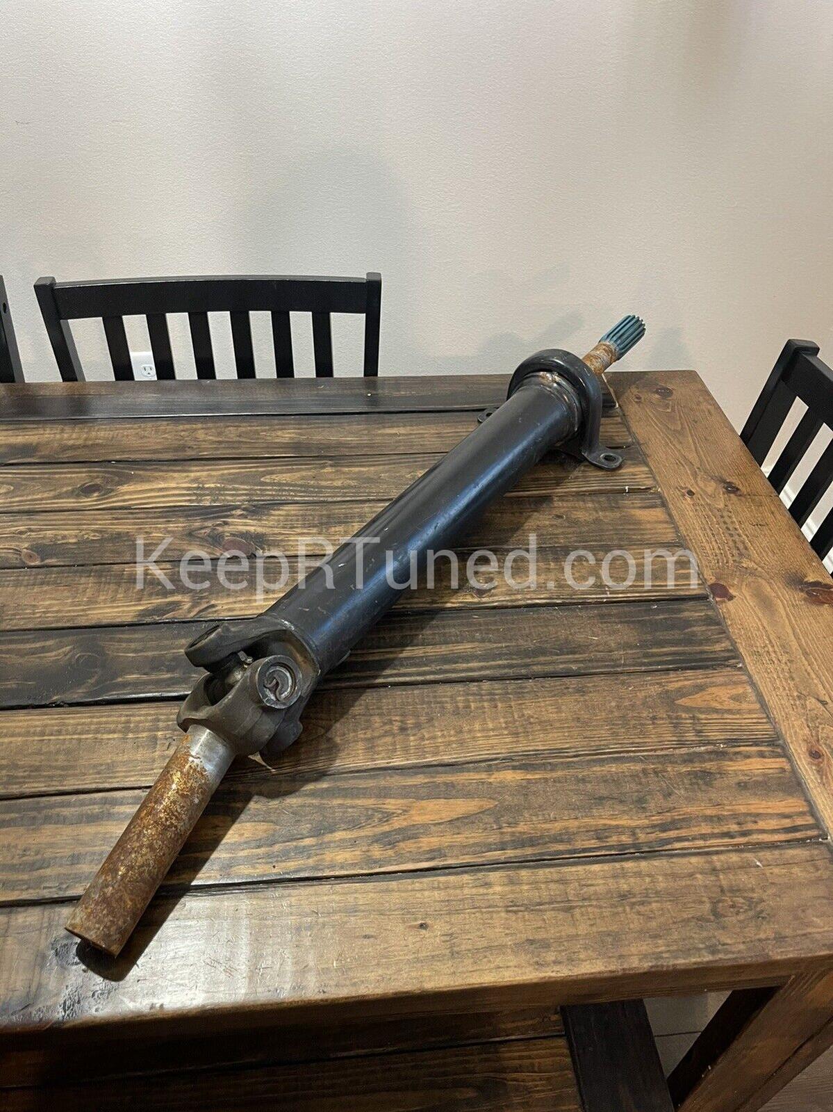 Driveshaft (Rear front half) 1993 d350 4spd Automatic Cummins Stock Photo