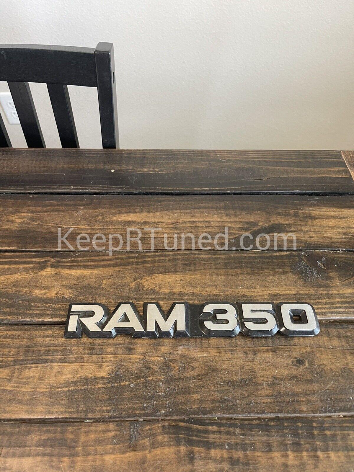 Emblem Ram 350 Gas Truck 91-93 Dodge Ram 1st Gen
