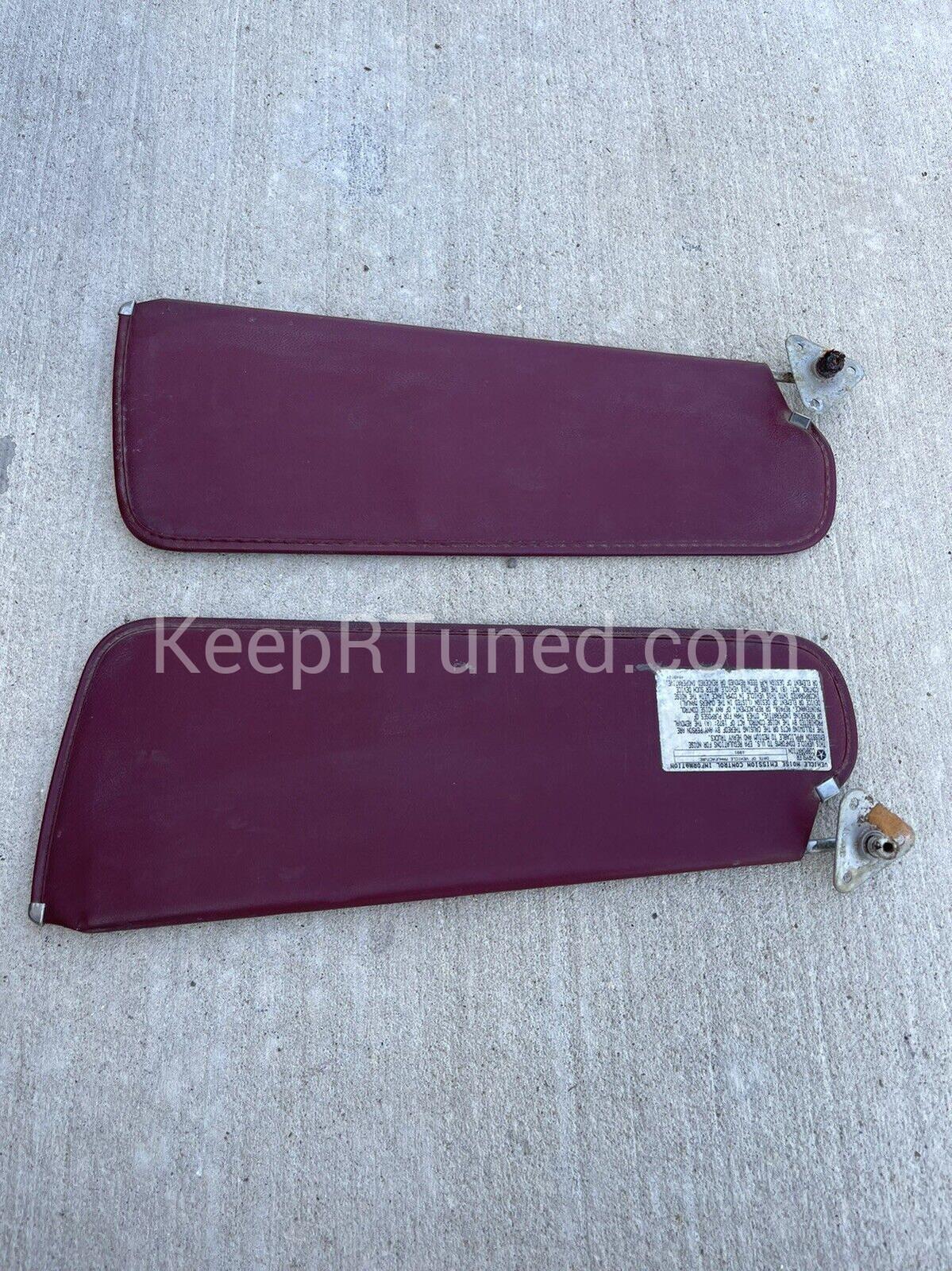 Sun Visor Set (Maroon)