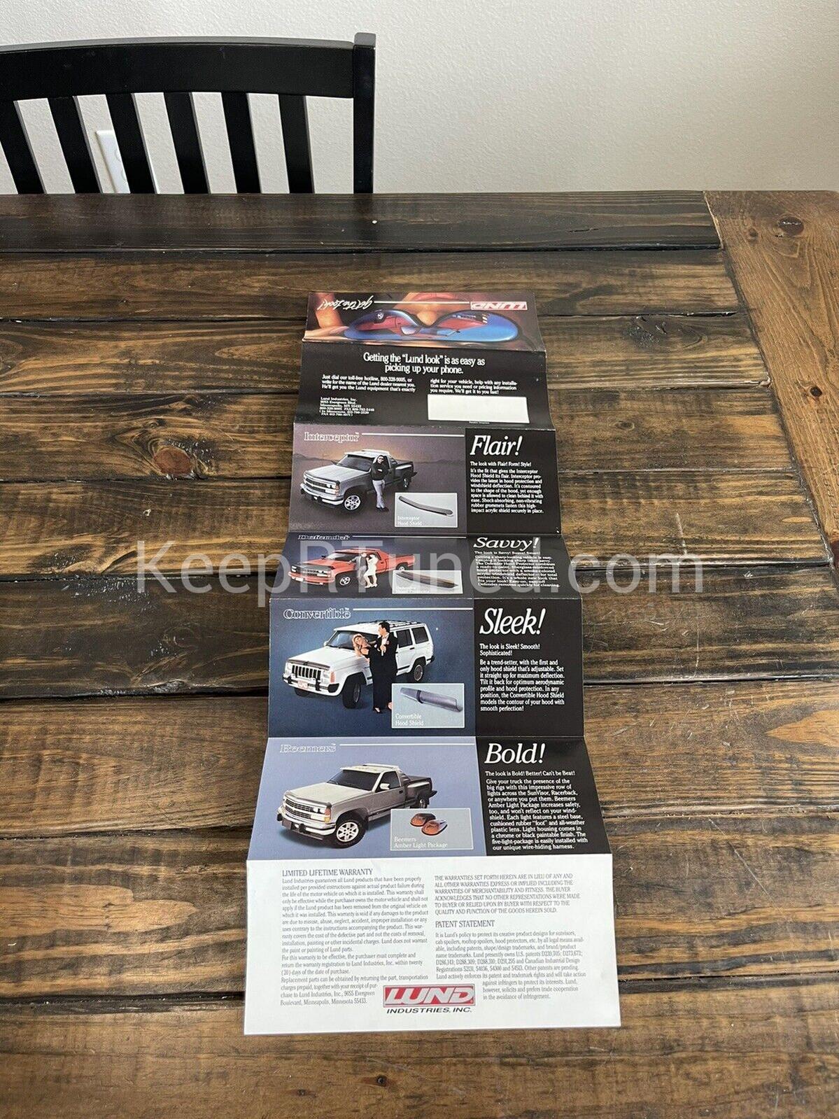 Lund Pamphlet Visor Promotional Vintage