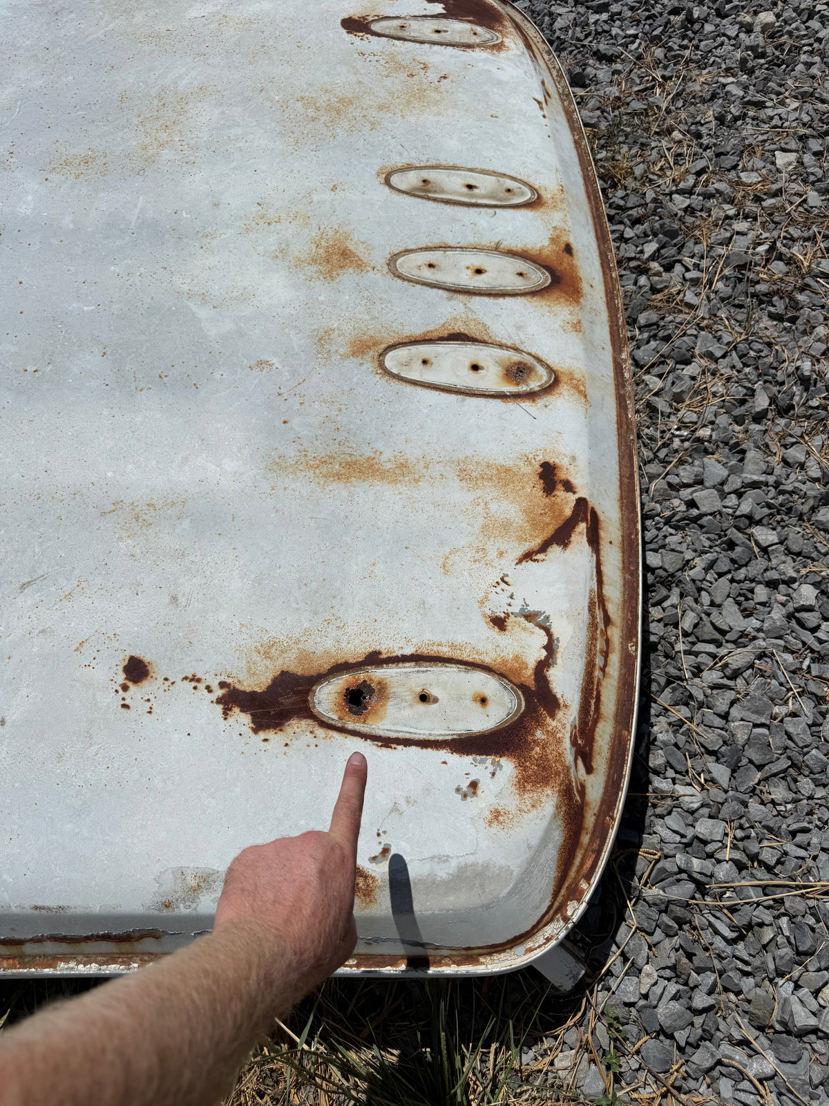 Single Cab Roof Clean Drip Rail 1st Gen Cummins 89-93 Dodge Ram (Stock photo bulk of shipping included in the listing price)