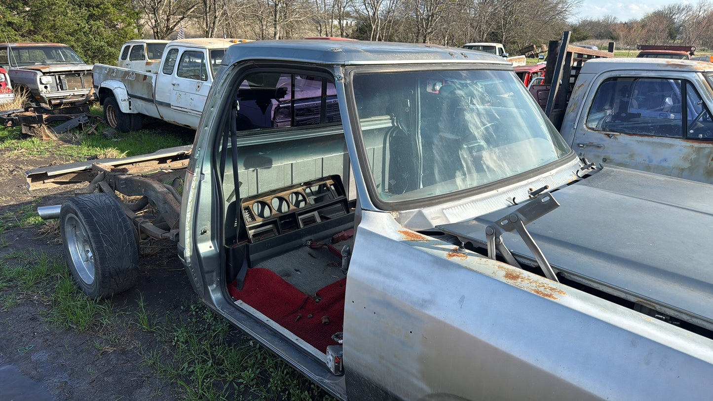 Single Cab Silver Grey Truck Cab 1993 First Gen Cummins Dodge Ram Local Pickup