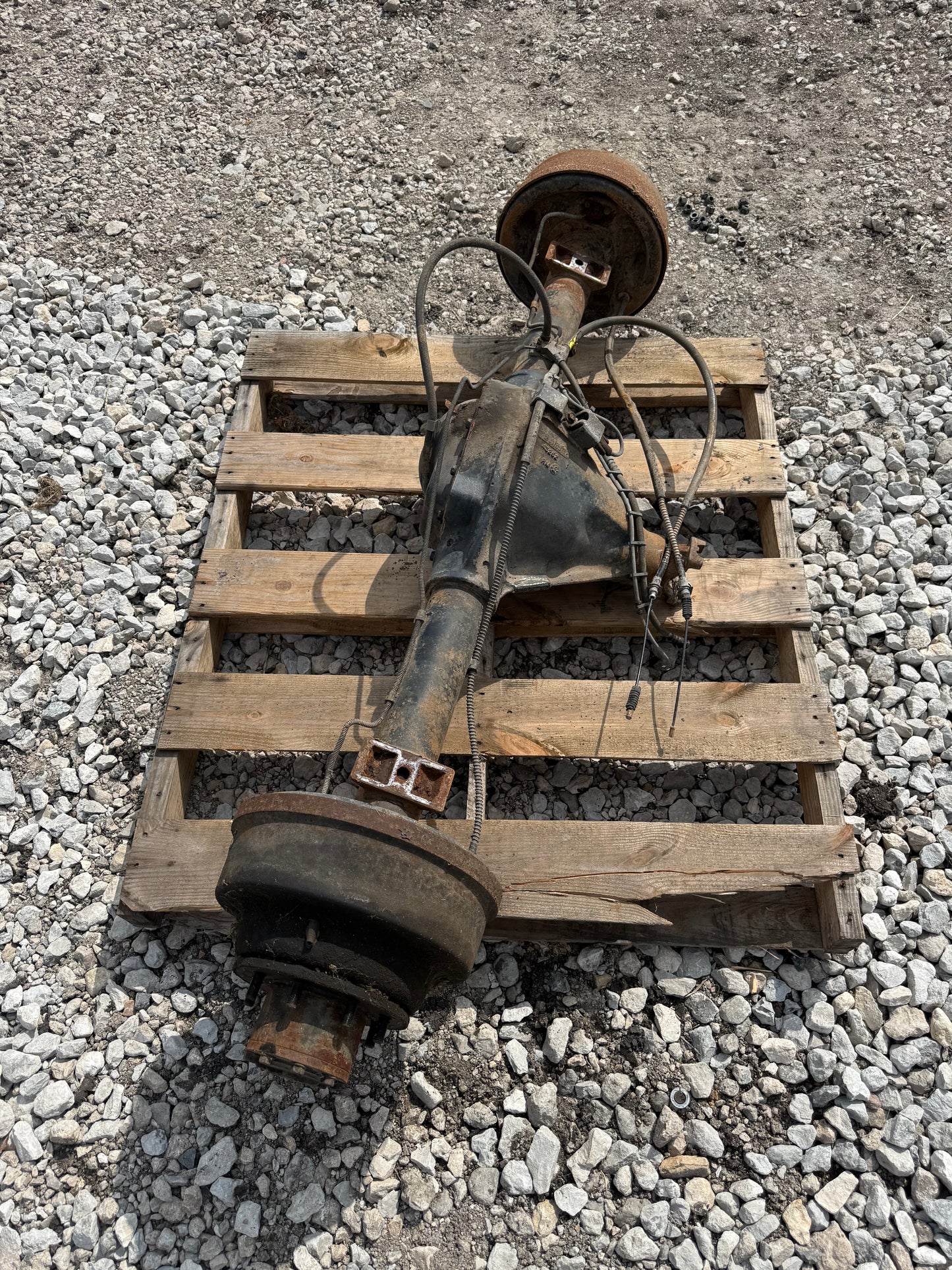 Single Wheel Rear End Axle 3.54 Gears 1st Gen Cummins 89-91 (freight shipping extra)