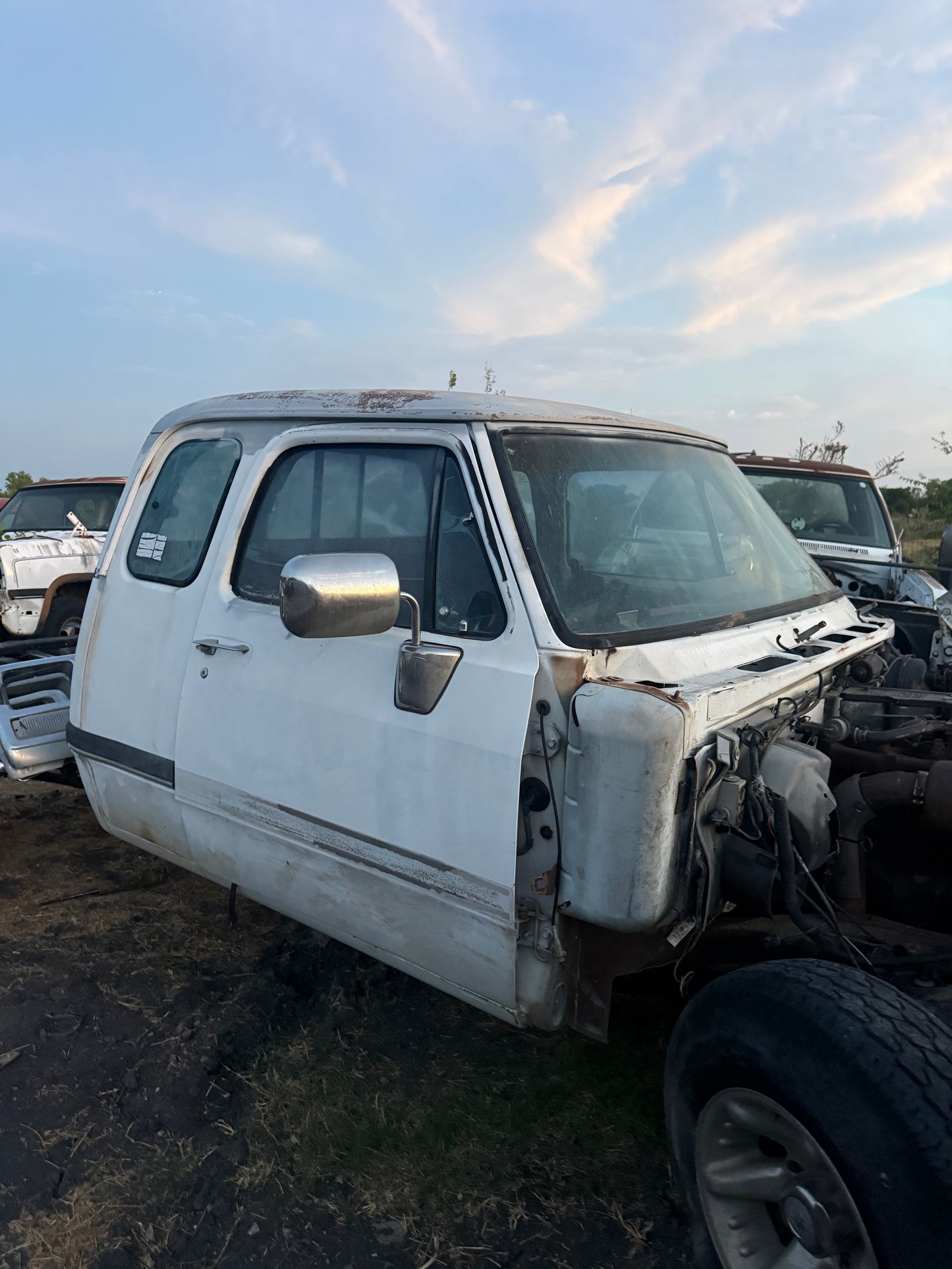 Club Cab White (bare cab) 1993 Dodge Ram 1st Gen Cummins Local Pickup