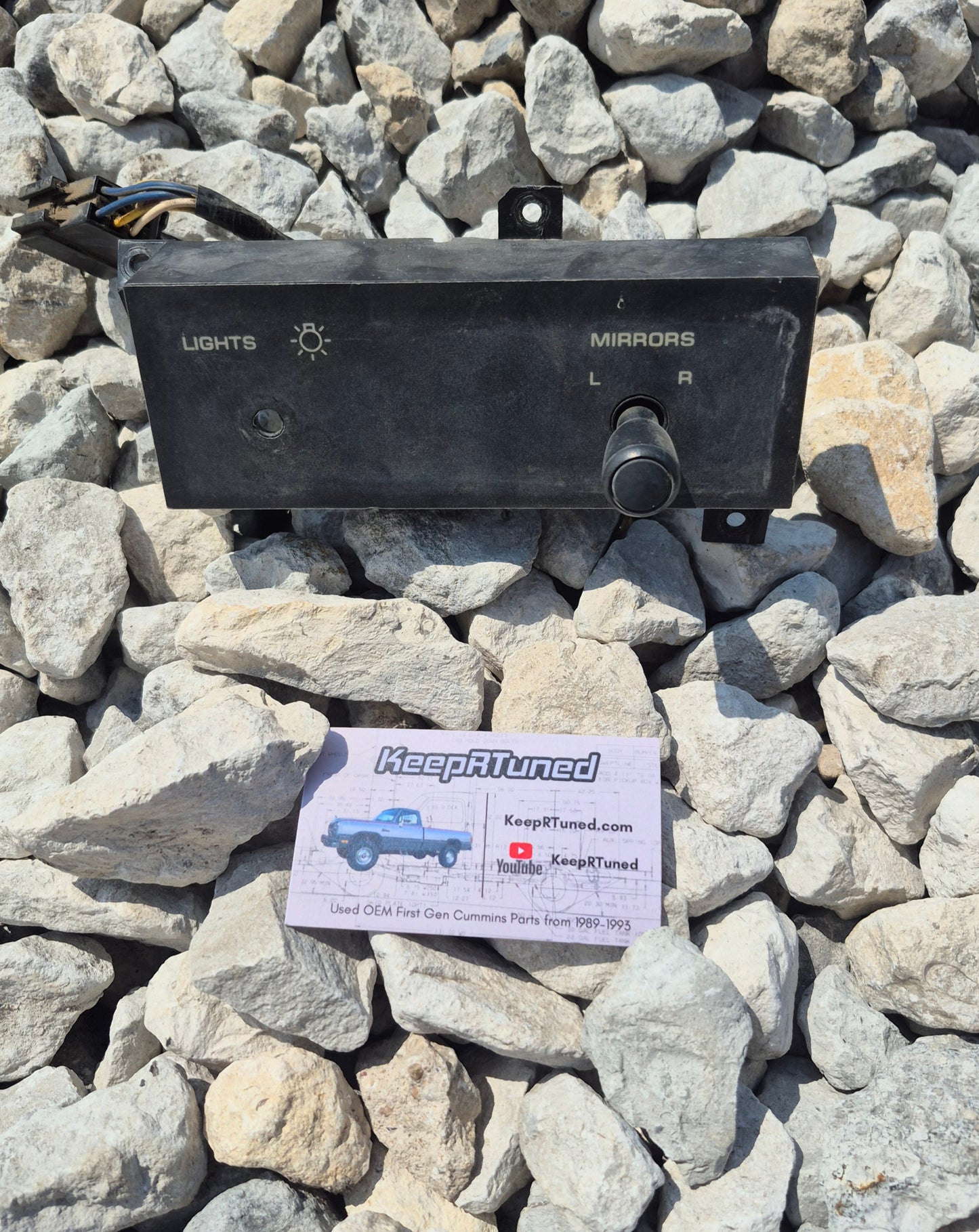 Power Mirror Switch & Bezel No Headlight Switch 91-93 Cummins
