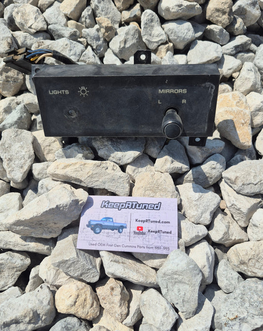 Power Mirror Switch & Bezel No Headlight Switch 91-93 Cummins