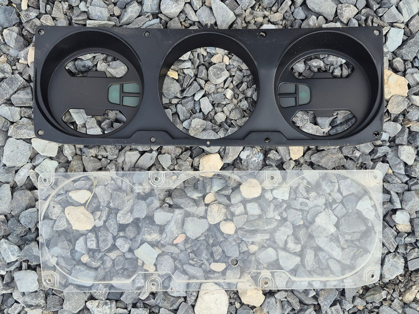 GAUGE CLUSTER LENS & BACKGROUND / FACE PLATE 90-93 DODGE RAM CUMMINS DIESEL