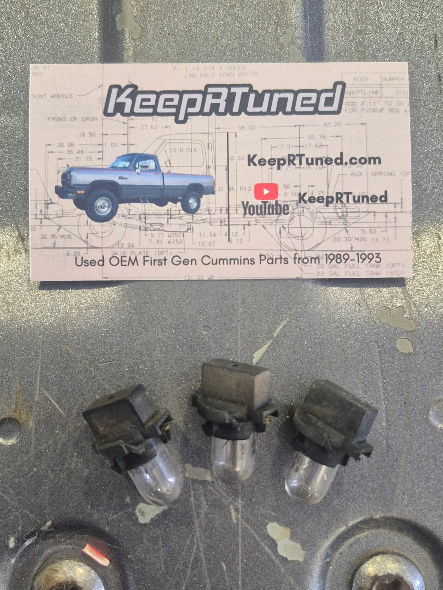 Gauge Cluster Bulbs 90-93 Dodge Ram 1st Gen Pair (Read Description)