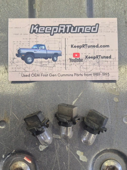 Gauge Cluster Bulbs 90-93 Dodge Ram 1st Gen Pair (Read Description)