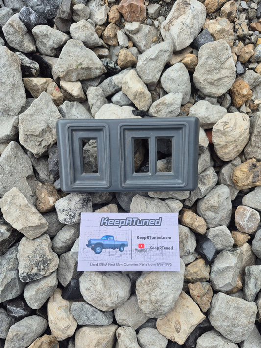 Power Door Lock Switch Bezel (Only) Driver Side - Grey